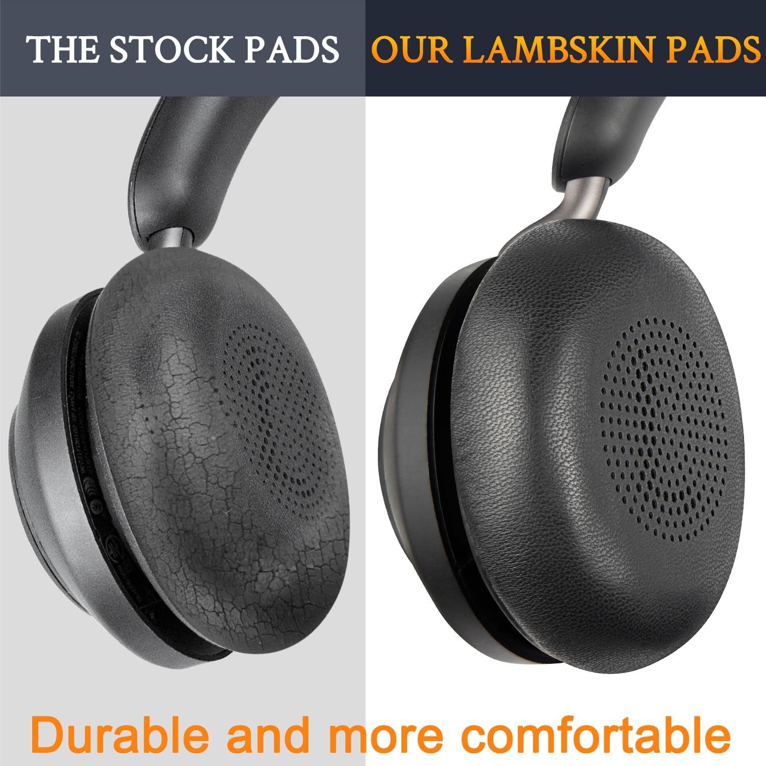 SOULWIT Earpads for Jabra Evolve2 65/40, Elite 45h - Lambskin