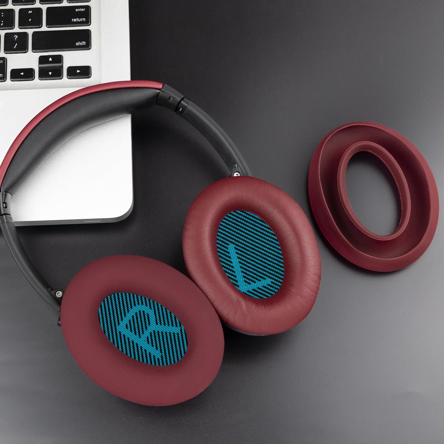 SOULWIT Replacement Kit for Bose QuietComfort 25, Earpads + Headband + Earpads Cover