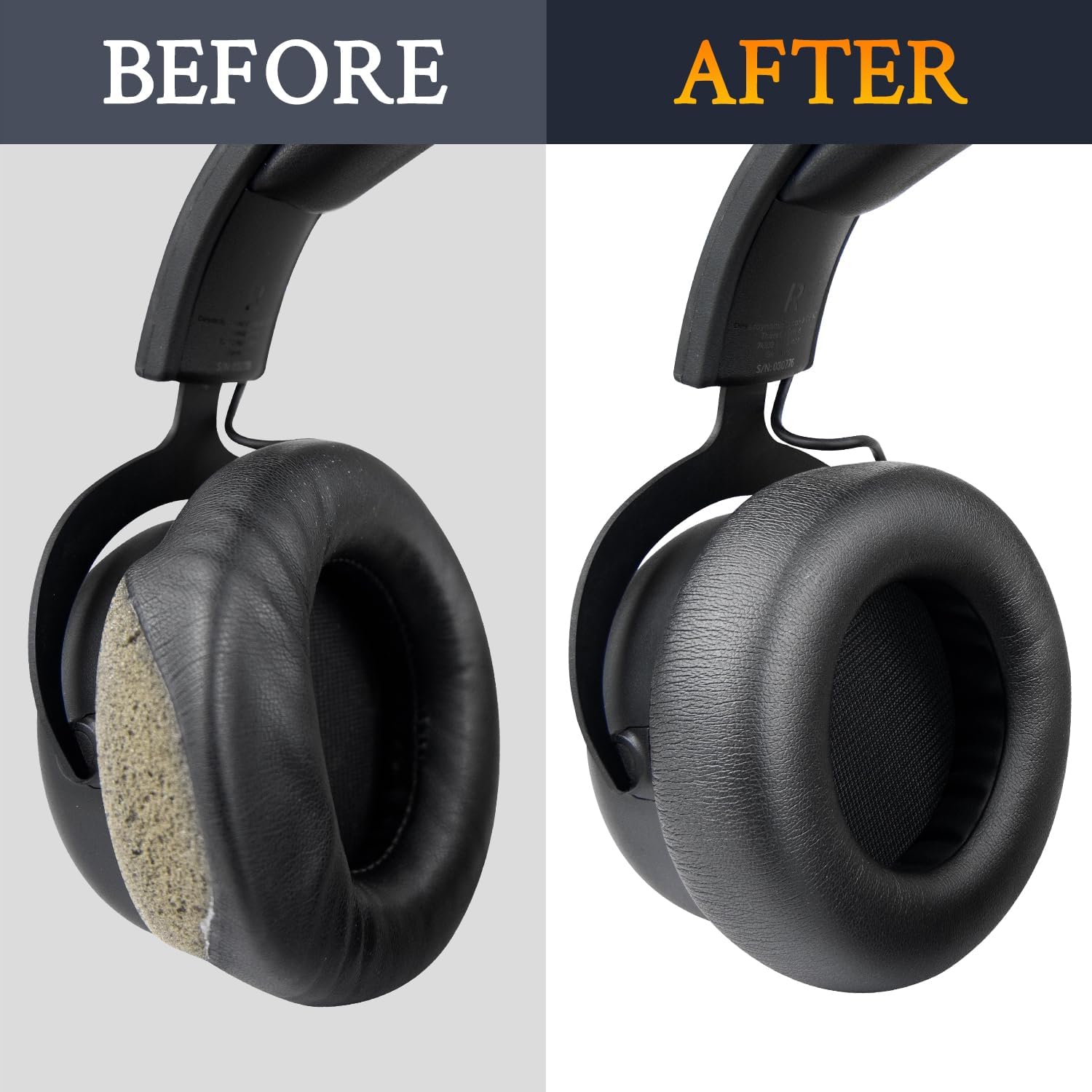 SOULWIT Earpads for Beyerdynamic MMX 100, MMX 150, MMX 200 - Protein Leather
