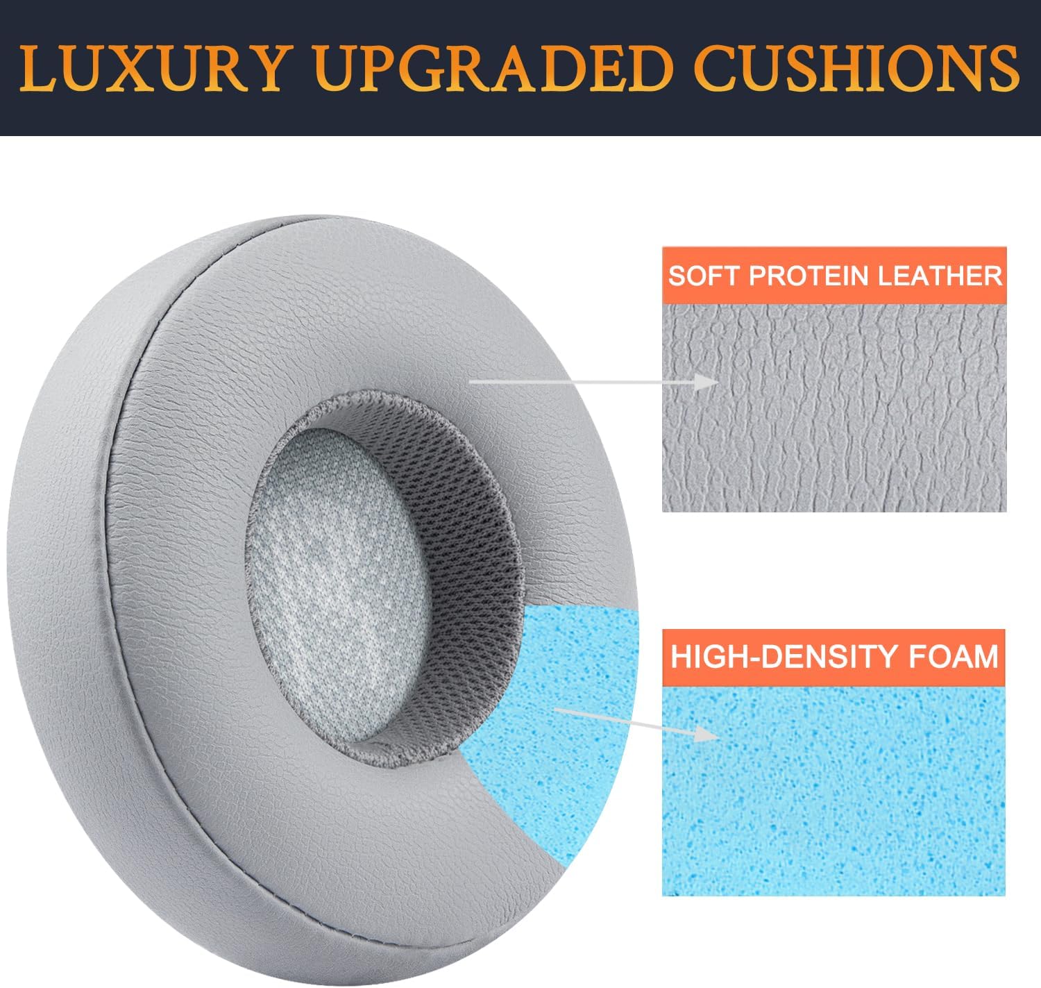 SOULWIT Earpads for JBL E35, E45, E45BT, Duet BT - Protein Leather