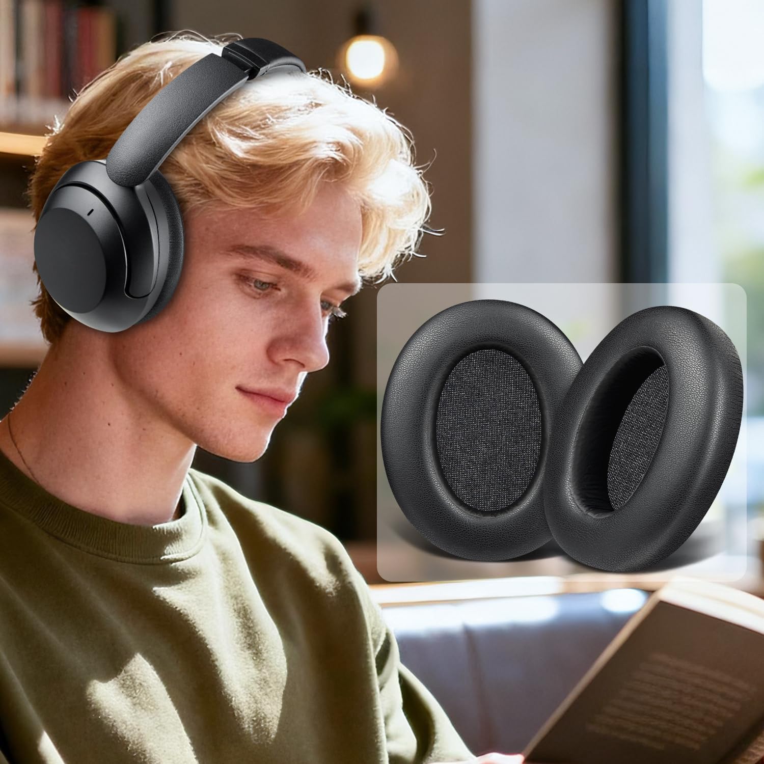 SOULWIT Earpads for Sony WH-XB910N - Protein Leather