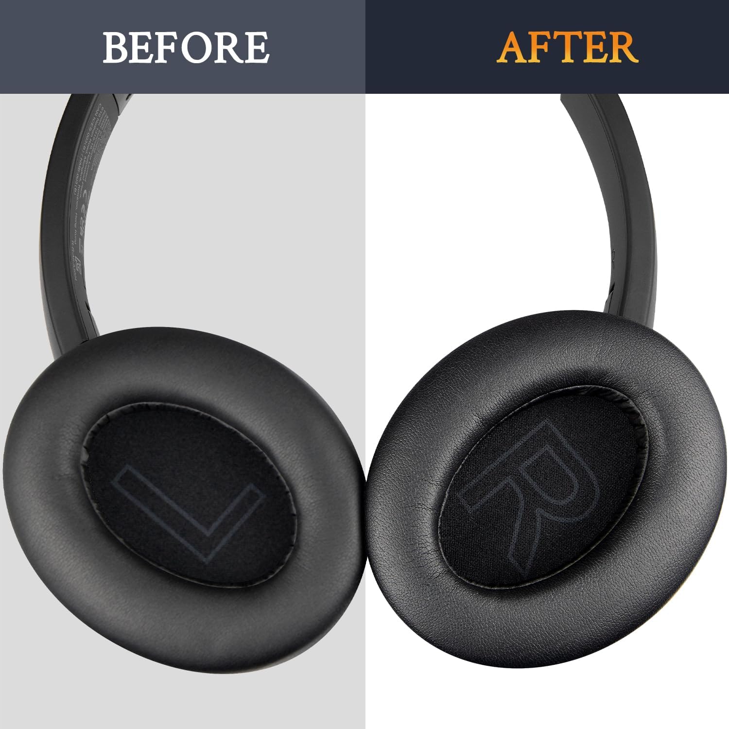 SOULWIT Earpads for Anker Soundcore Life 2 / Life Q20 / Life Q20+ / Q20i - Protein Leather