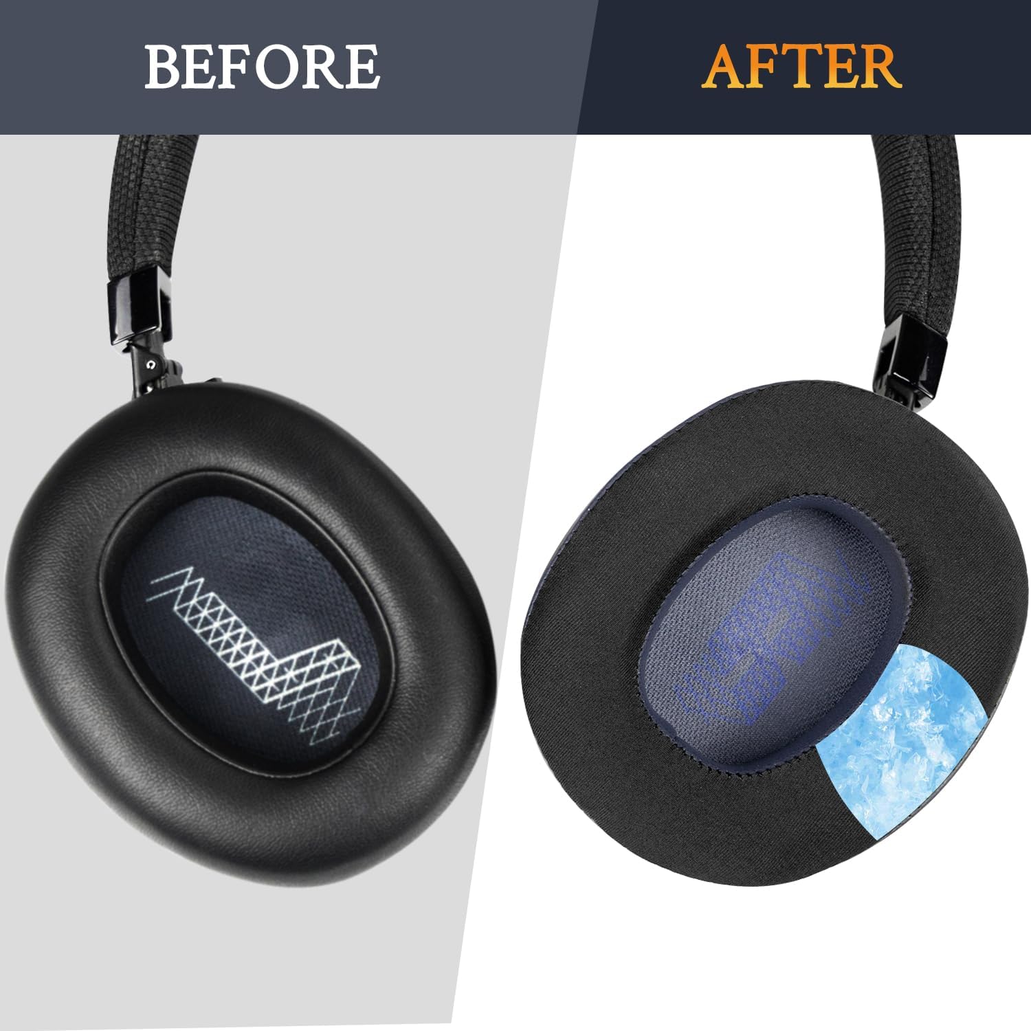 SOULWIT Earpads for JBL E65BTNC, Live 650BTNC, Live 660NC, Live 770NC, Duet NC - Cooling Gel