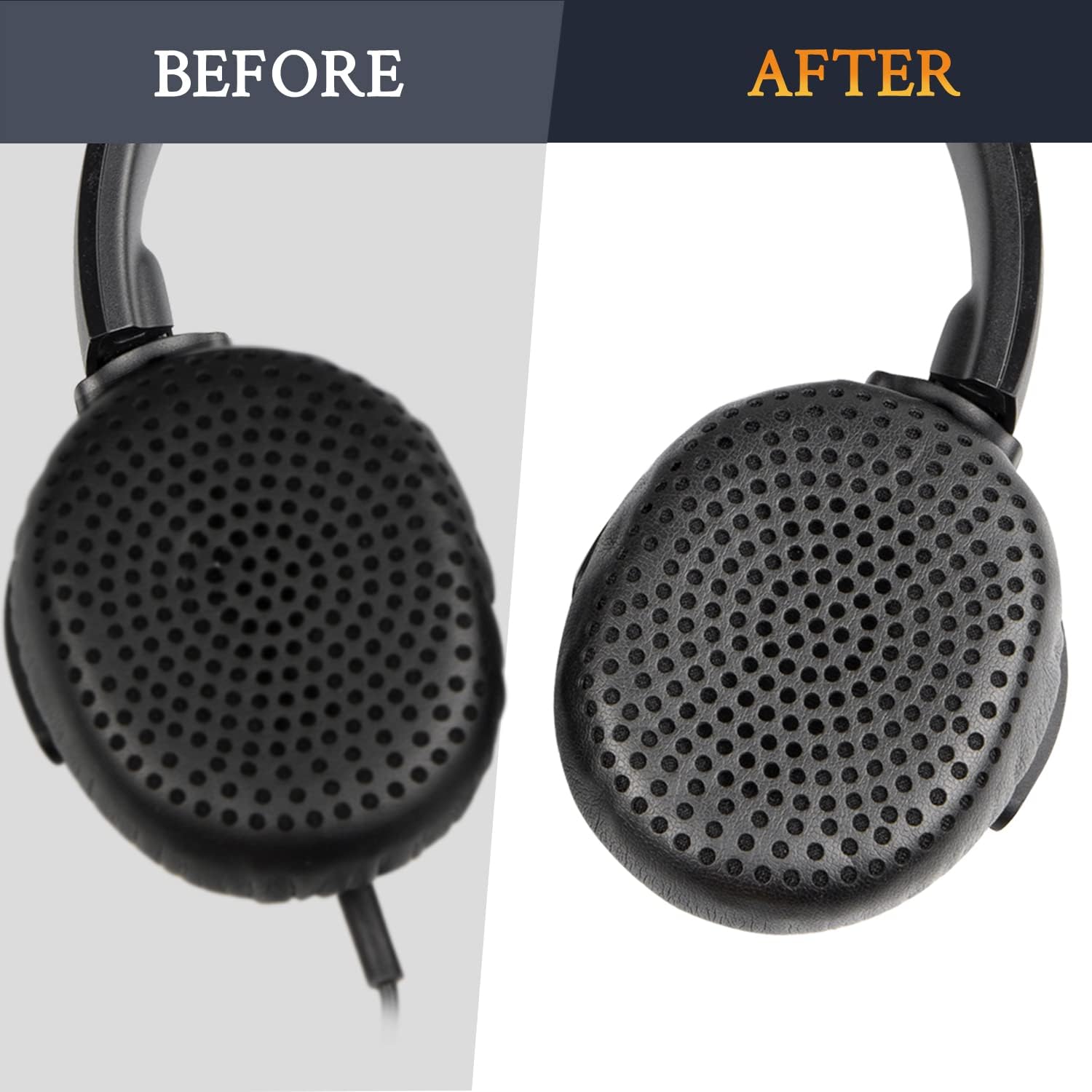 SOULWIT Earpads for Skullcandy Riff Wired, Riff Wireless, Riff Wireless 2 - Protein Leather