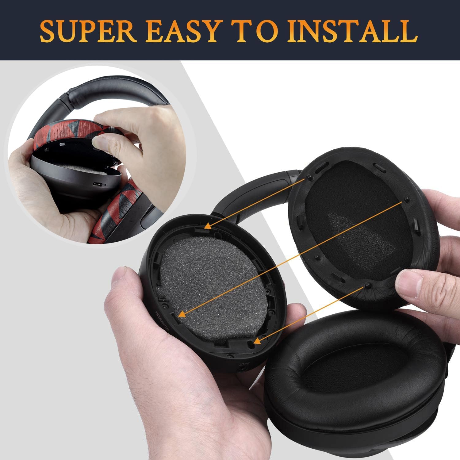 SOULWIT Earpads for Sony WH-1000XM3 - Protein Leather