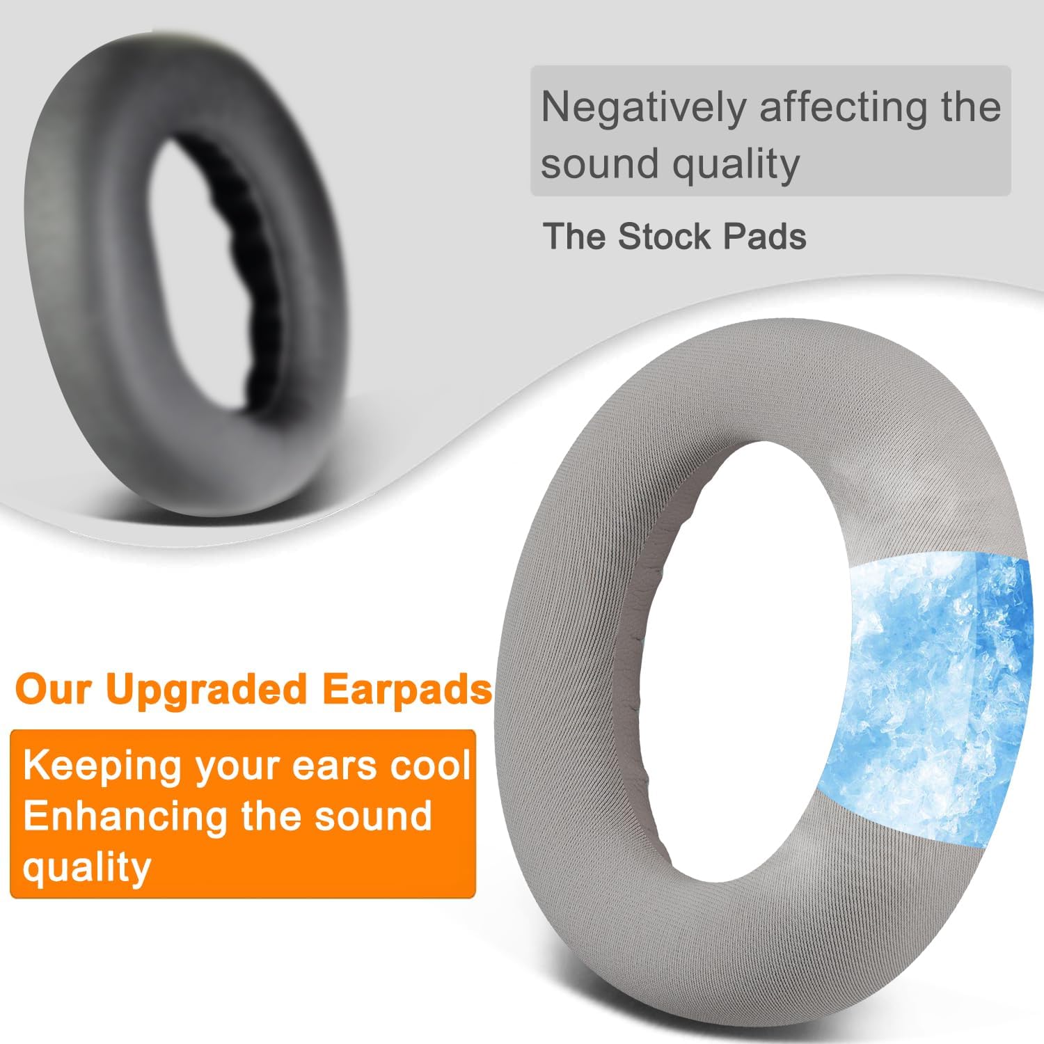 SOULWIT Earpads for Bose QuietComfort Ultra - Full Cooling Gel