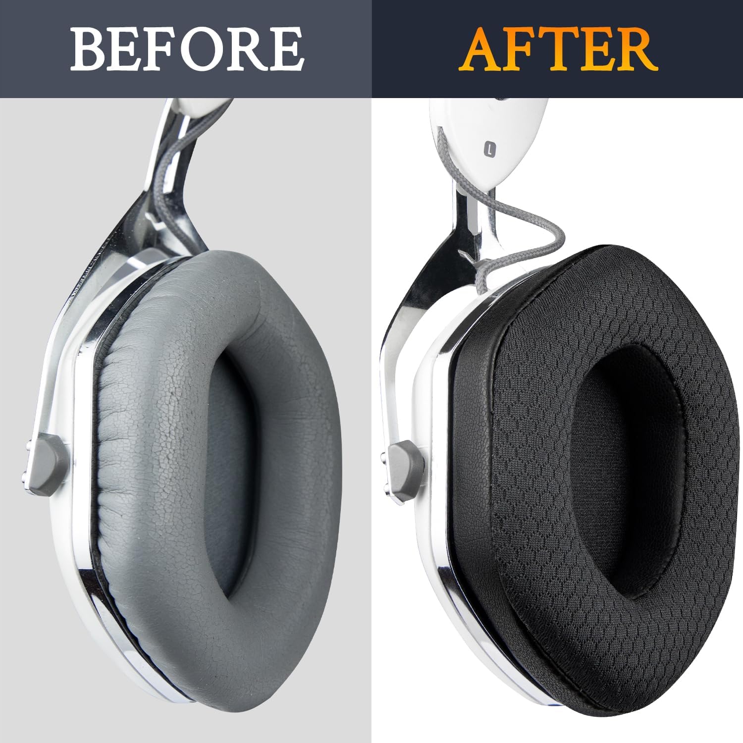 SOULWIT Earpads for V-Moda Crossfade Series - Mesh Fabric