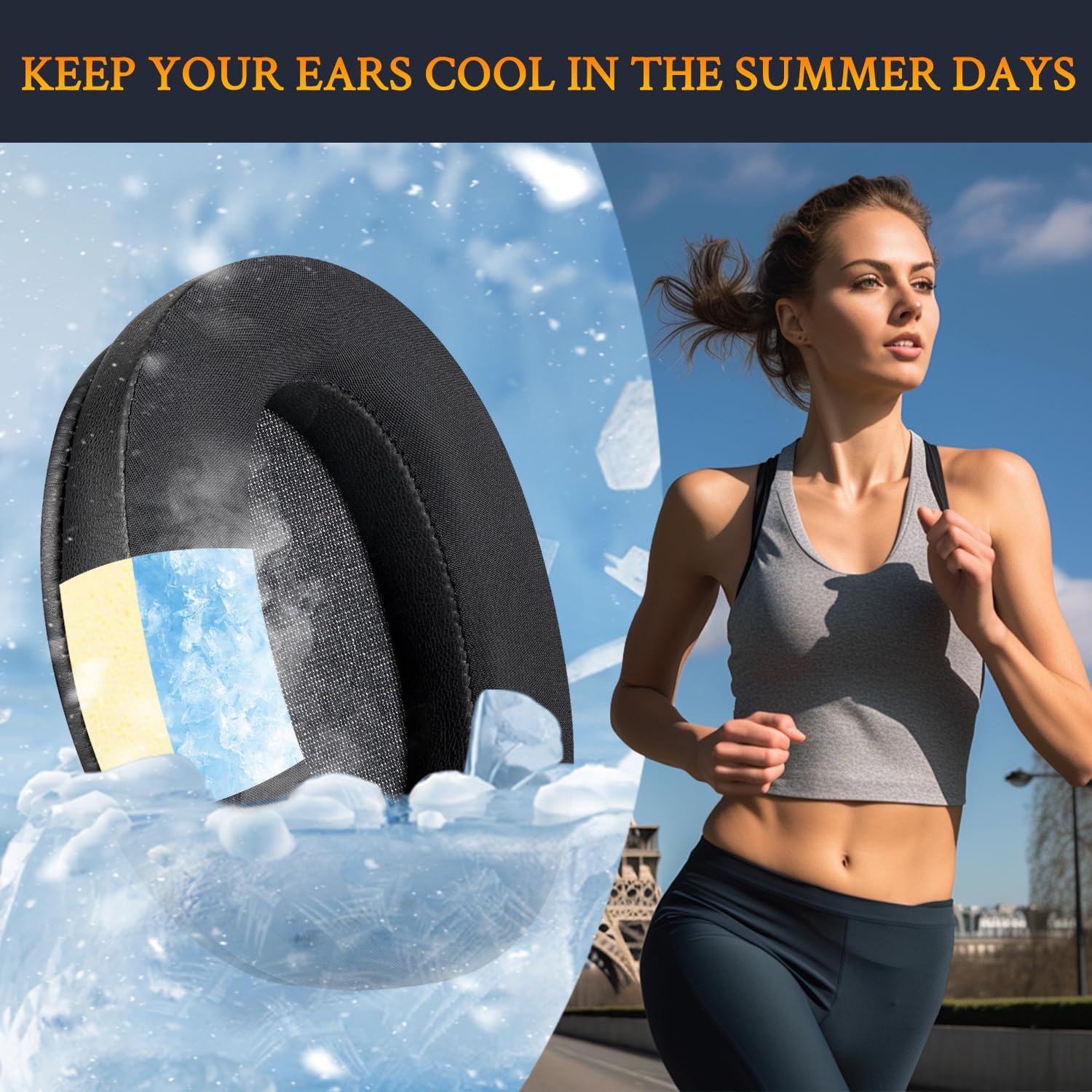 SOULWIT Earpads for Sony WH-XB910N - Cooling Gel