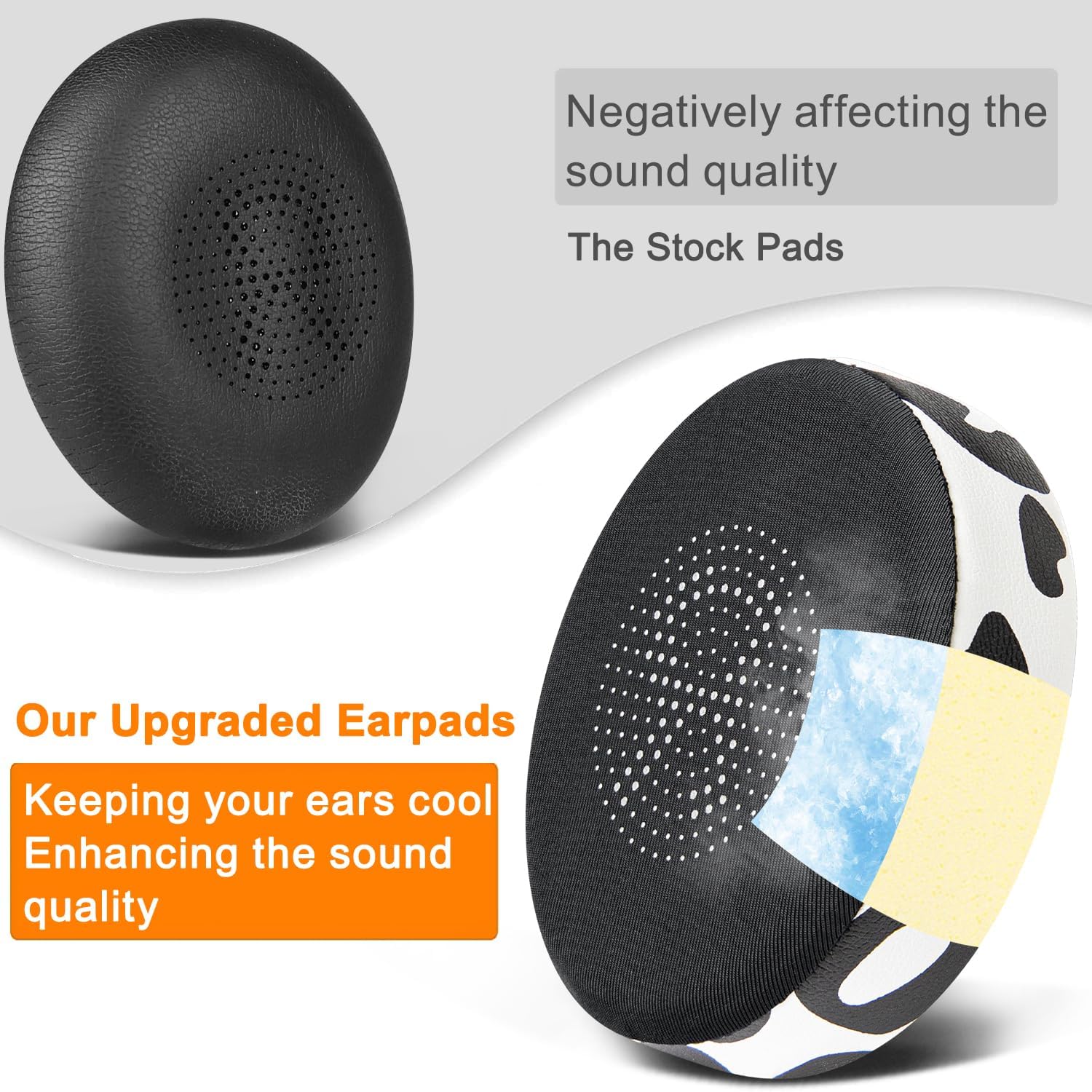 SOULWIT Earpads for Jabra Evolve2 65/40, Elite 45h - Cooling Gel