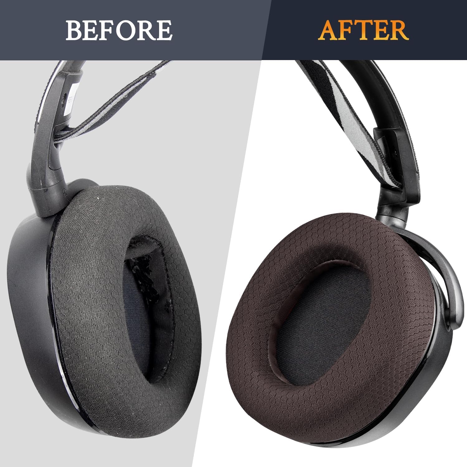 SOULWIT Earpads for SteelSeries Arctis 1/3/5/7/7+/7P/7P+/7X/7X+/9/9X/Pro/Prime - Mesh Fabric