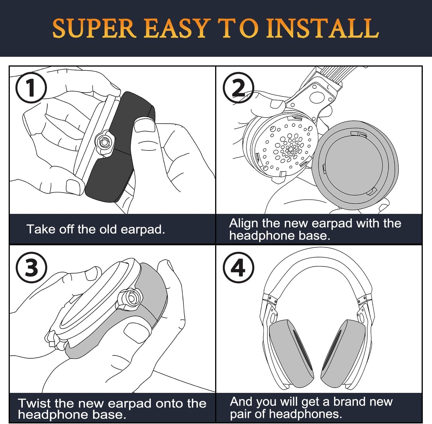 SOULWIT Earpads for Beats Pro - Protein Leather