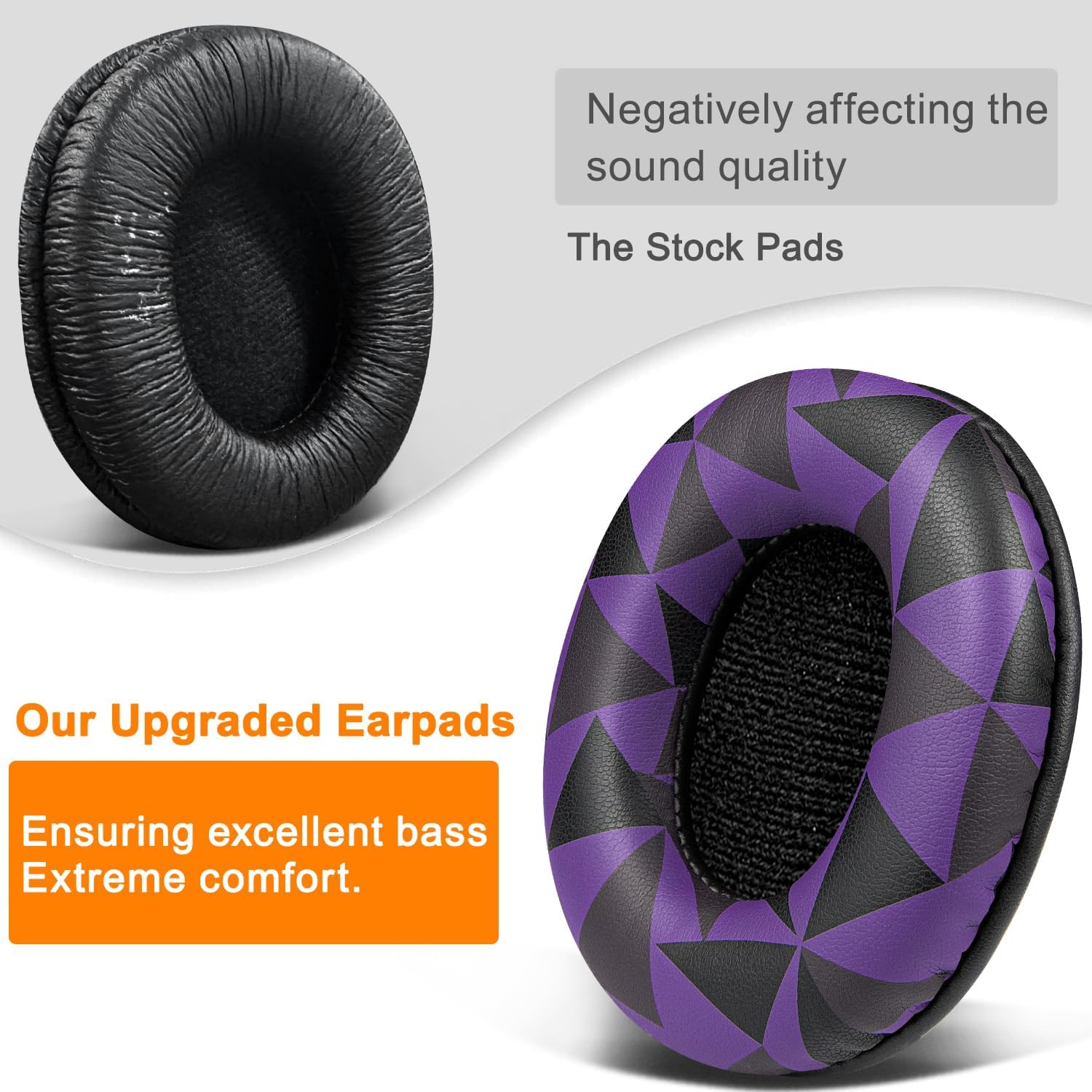 SOULWIT Earpads for Sony MDR-7506, MDR-V6, MDR-V7, MDR-CD900ST - Protein Leather