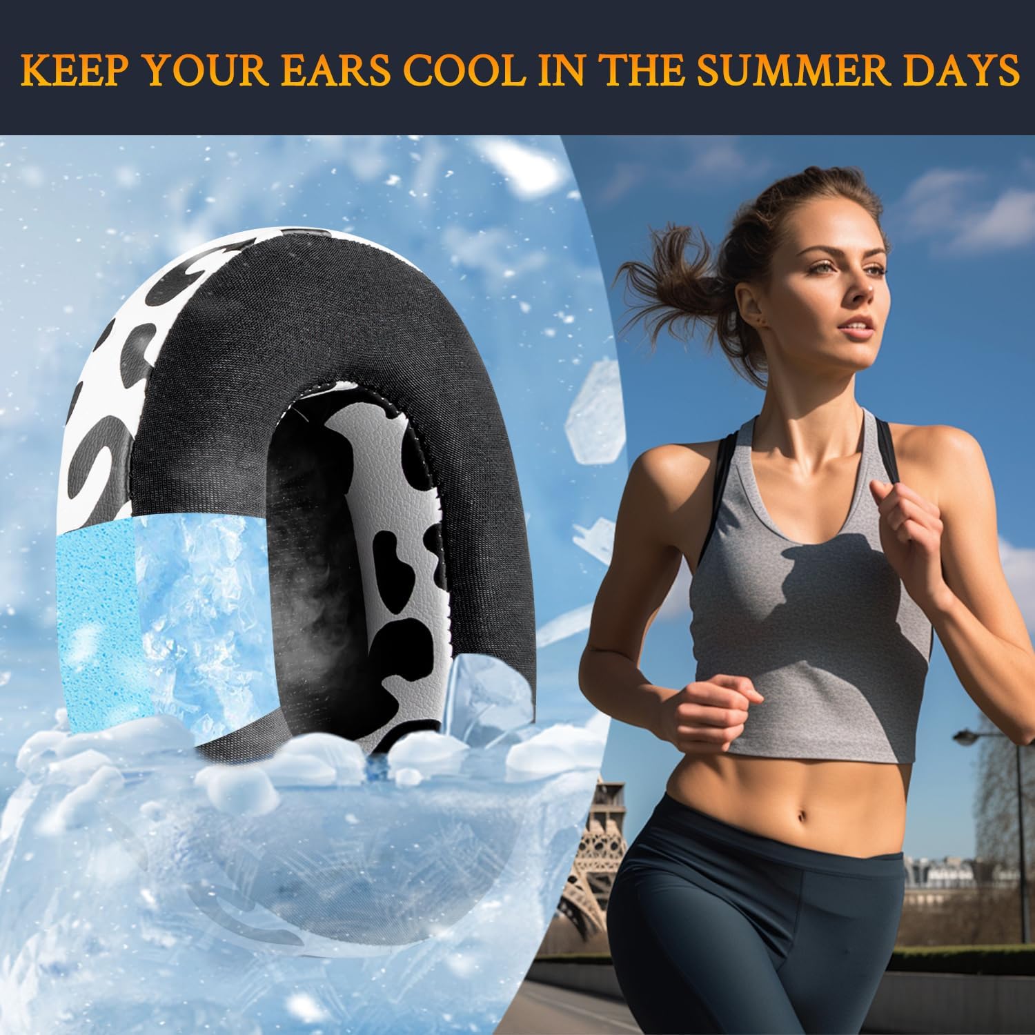 SOULWIT Earpads for Skullcandy Hesh 3/ANC/Evo & Crusher Wireless/ANC/Evo & Venue ANC - Cooling Gel
