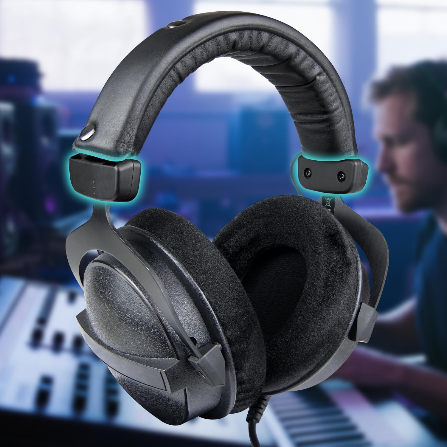 SOULWIT Headband Side Cover Slider for Beyerdynamic DT 770 Pro / 770 Pro HT, DT 880 / 880 Pro / 880 Pro HT, DT 990 / 990 Pro, DT 790, DT 797, HS 200 Dyn/Rotor/Trend