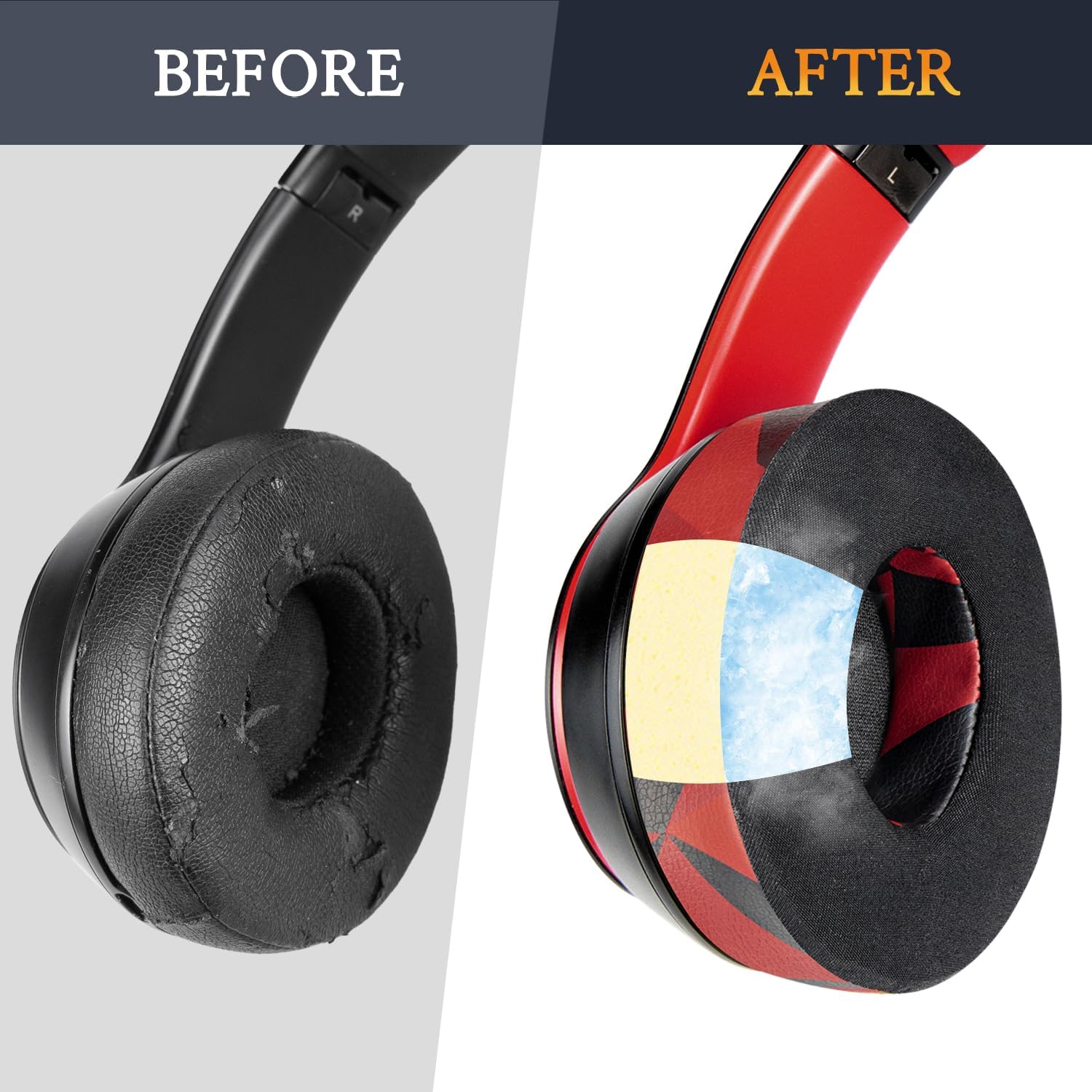 SoloWIT Earpads for Beats Solo 2 & Solo 3 - Cooling Gel