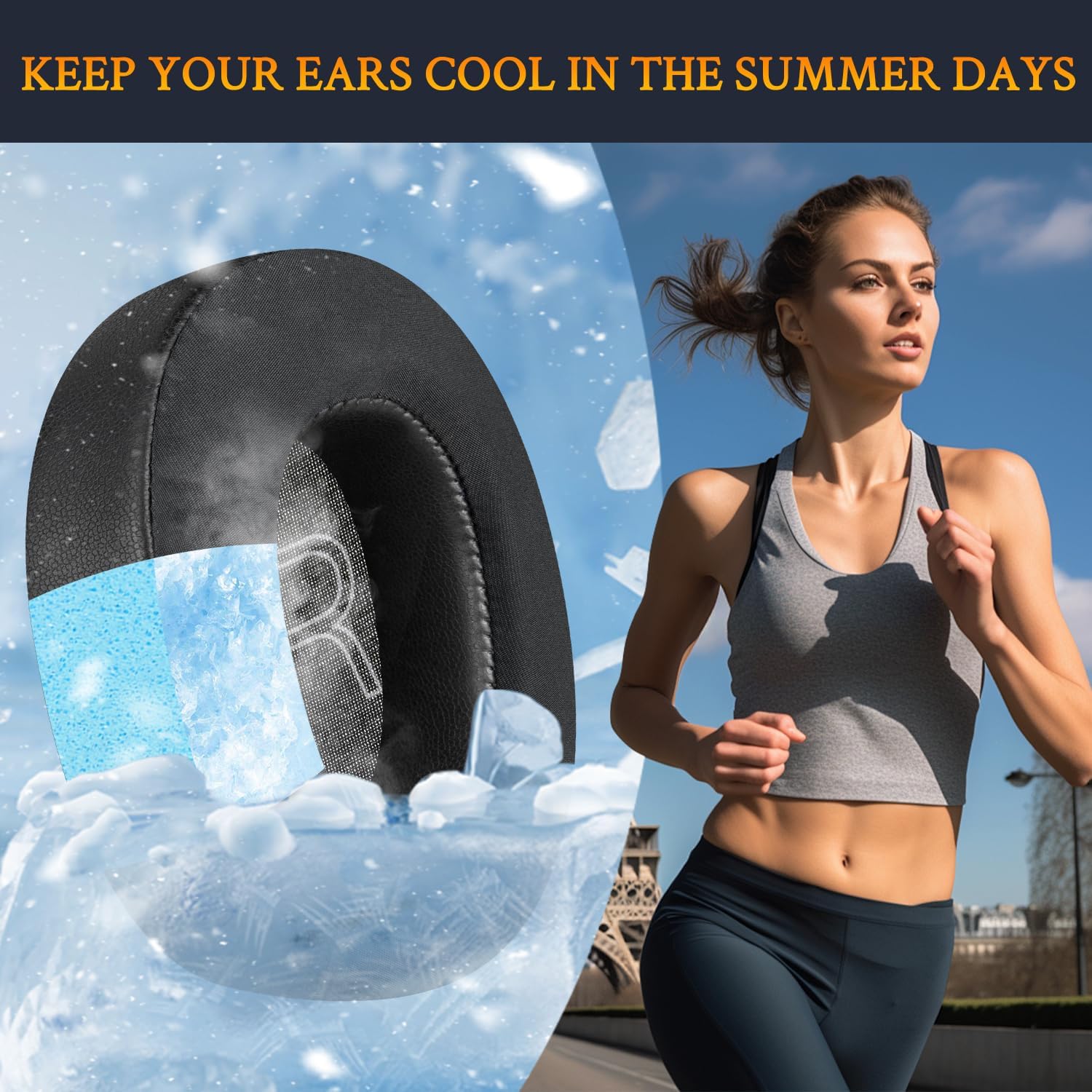 SOULWIT Earpads for SteelSeries Arctis Nova Pro Wired, Arctis Nova 1/3 Wired, Arctis Nova 4/5/7 Wireless - Cooling Gel