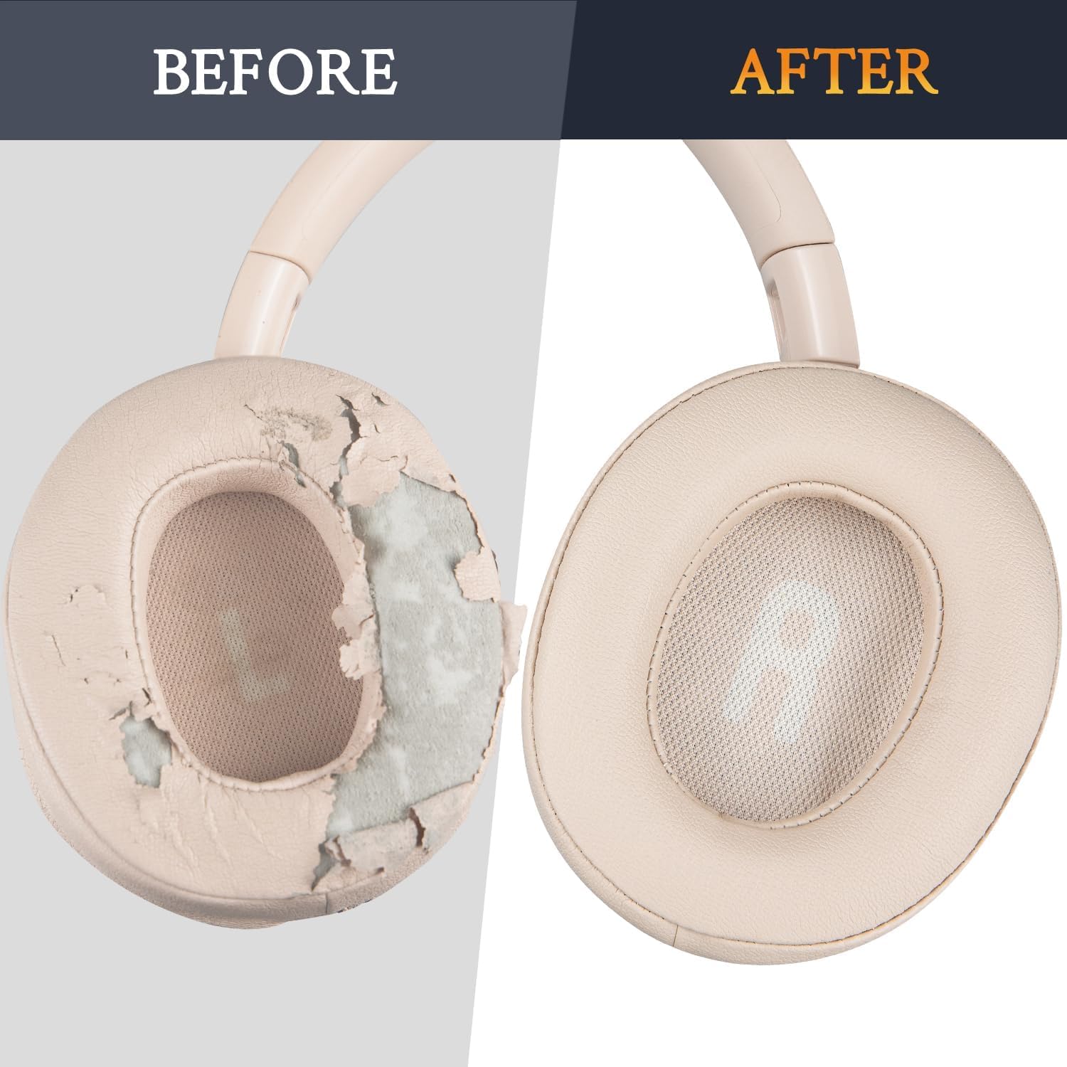 SOULWIT Earpads for JBL Tune 700BT, 710BT, 720BT, 750BTNC, 760NC, 770NC - Protein Leather