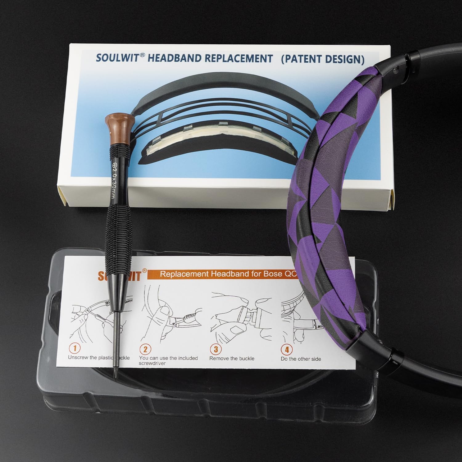 SOULWIT Headband for Bose QuietComfort 35 Series