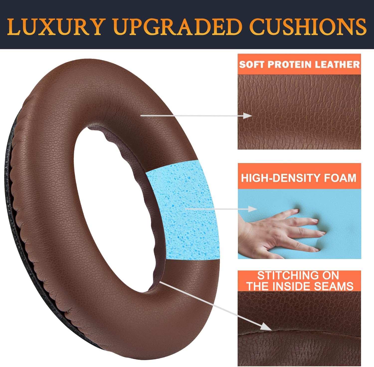 SoloWIT Earpads for Bose QuietComfort 35 Series - Protein Leather