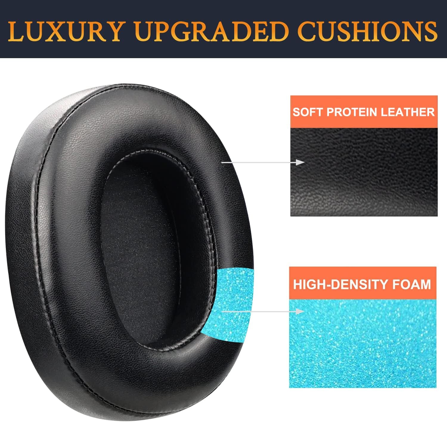 SOULWIT Earpads for Turtle Beach Elite 800, Elite 800X - Protein Leather
