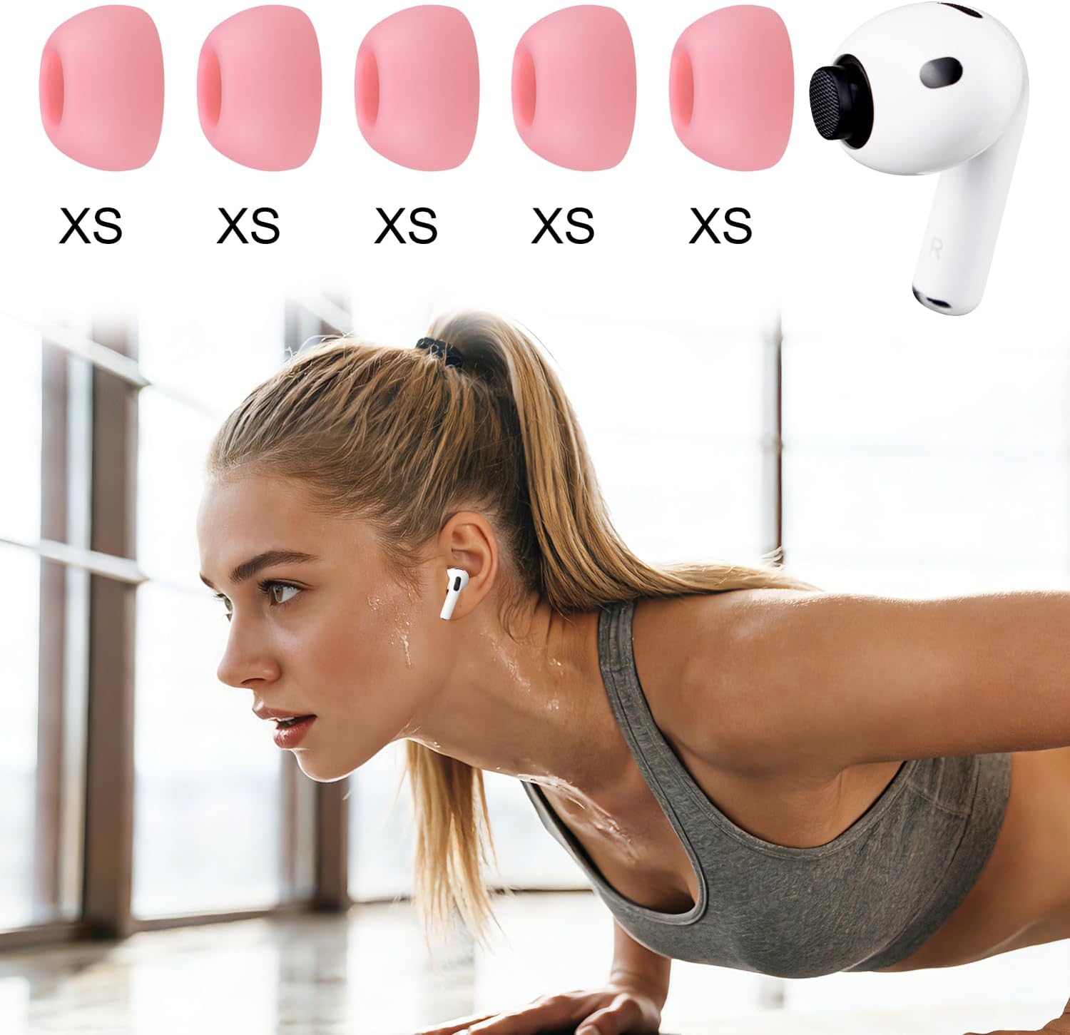 SOULWIT Silicone Ear Tips for AirPods Pro 3 - 5 pairs