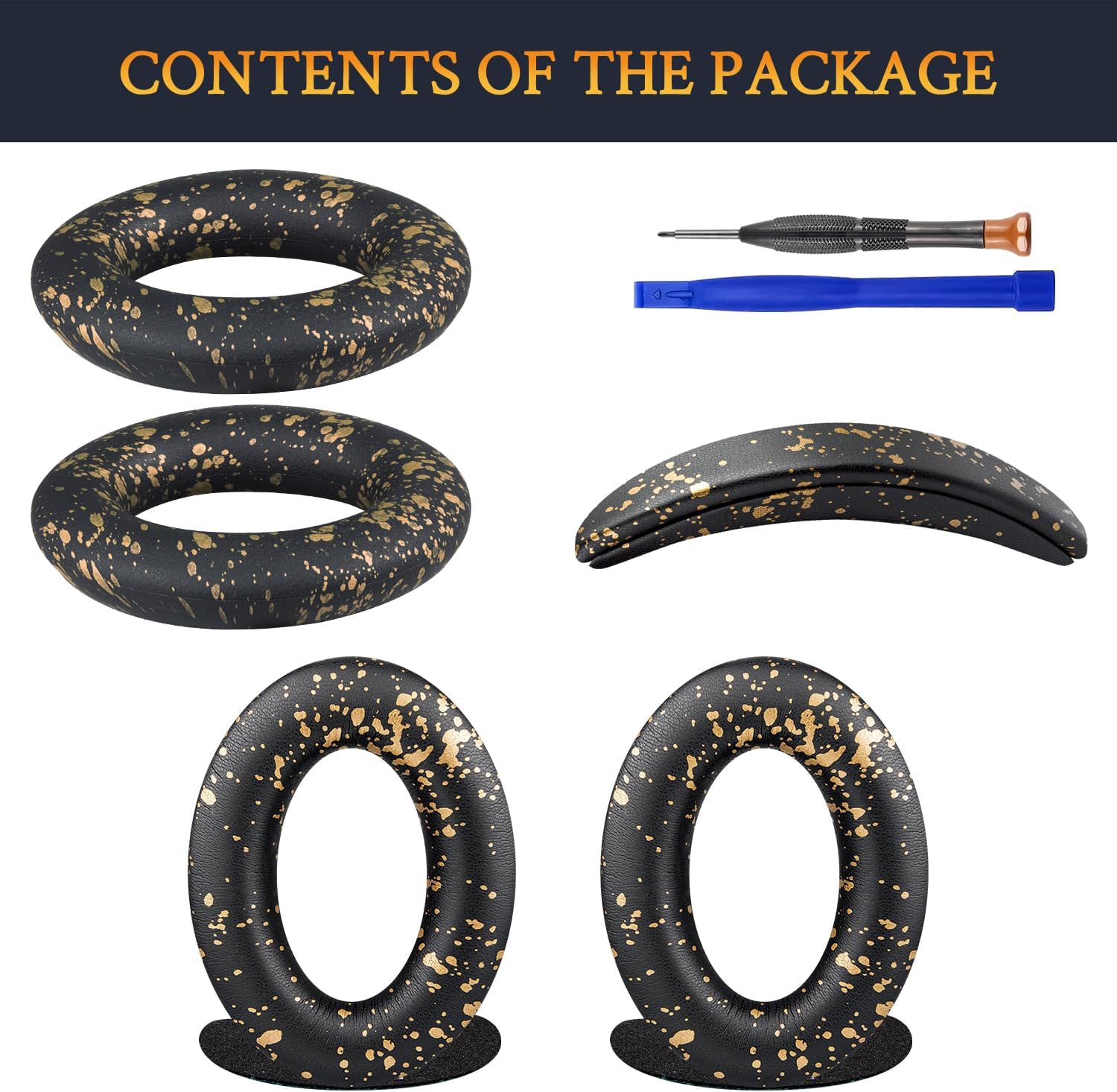 SOULWIT Replacement Kit for Bose QuietComfort 25, Earpads + Headband + Earpads Cover