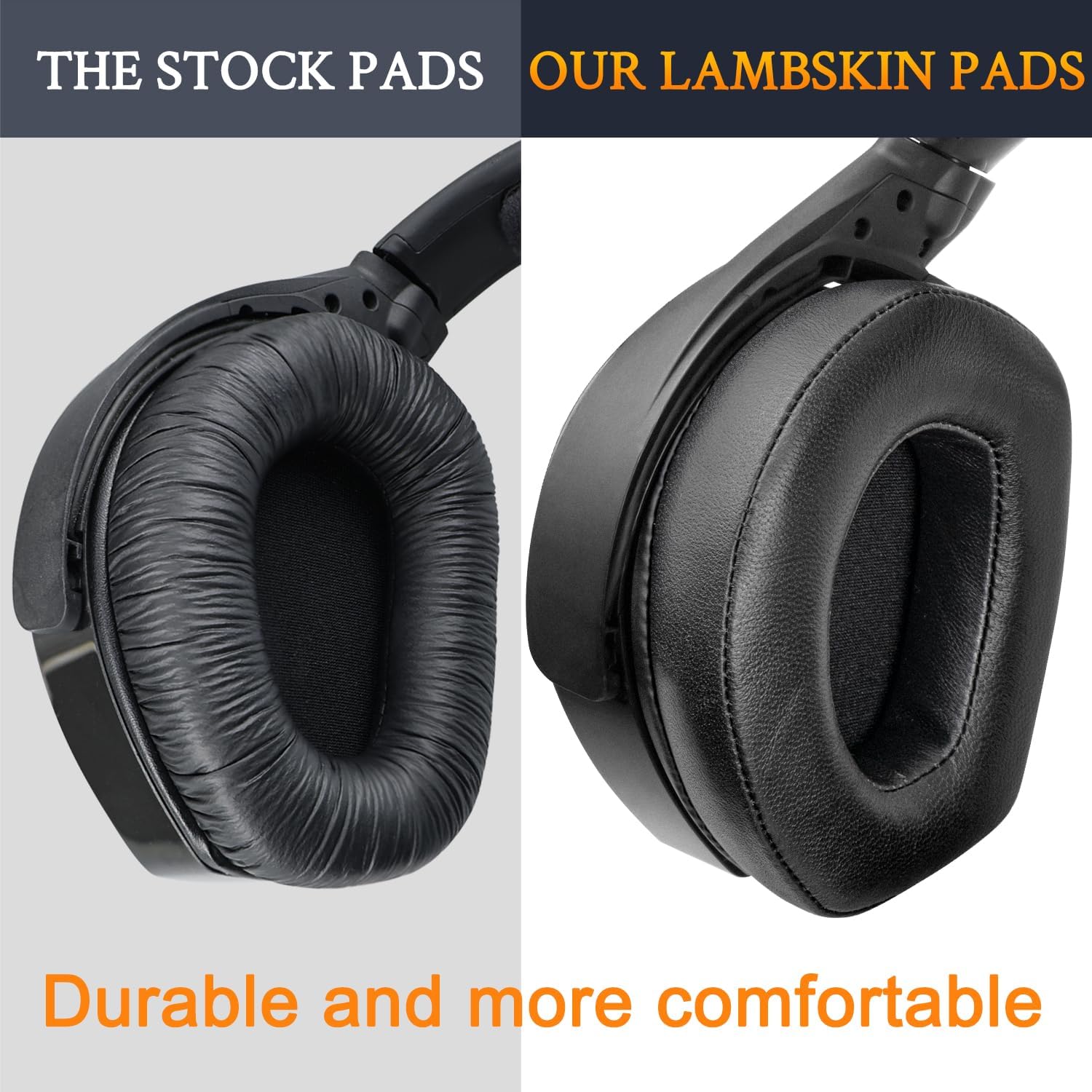 SOULWIT Earpads for Sennheiser RS165, RS175, RS185, RS195 - Lambskin