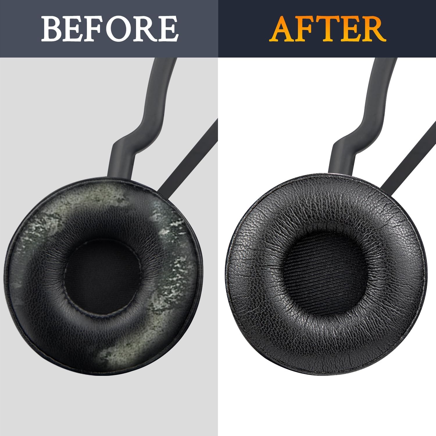 SOULWIT Earpads for Jabra Engage 55/65/75 Mono - Protein Leather