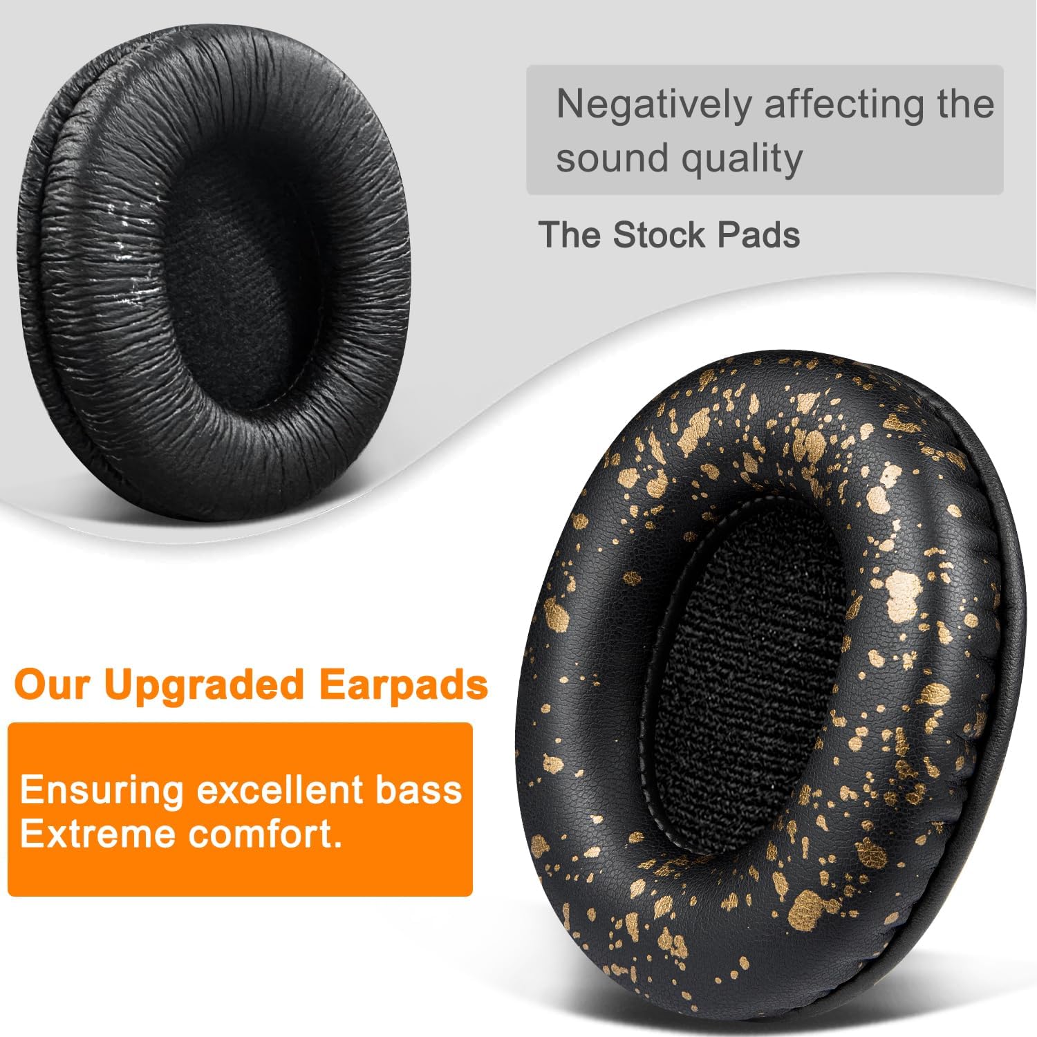 SOULWIT Earpads for Sony MDR-7506, MDR-V6, MDR-V7, MDR-CD900ST - Protein Leather