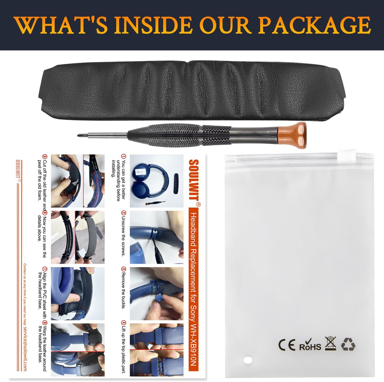 SOULWIT Headband for Sony WH-XB910N