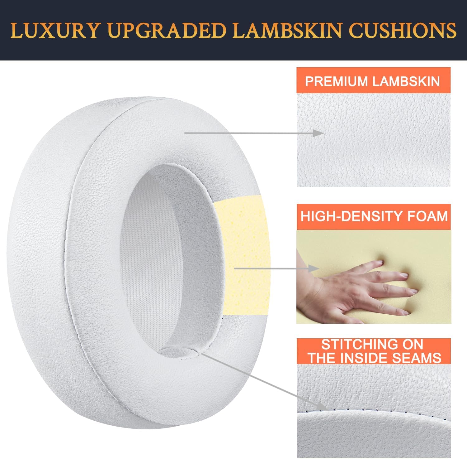 SoloWIT Earpads for Beats Studio 2 & Studio 3 - Lambskin