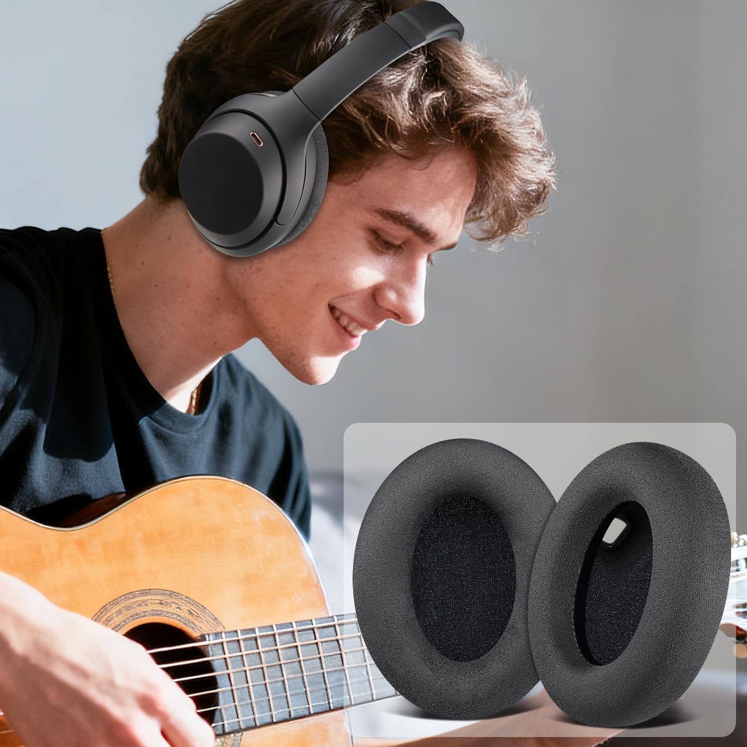 SOULWIT Earpads for Sony WH-1000XM4 - Micro Suede