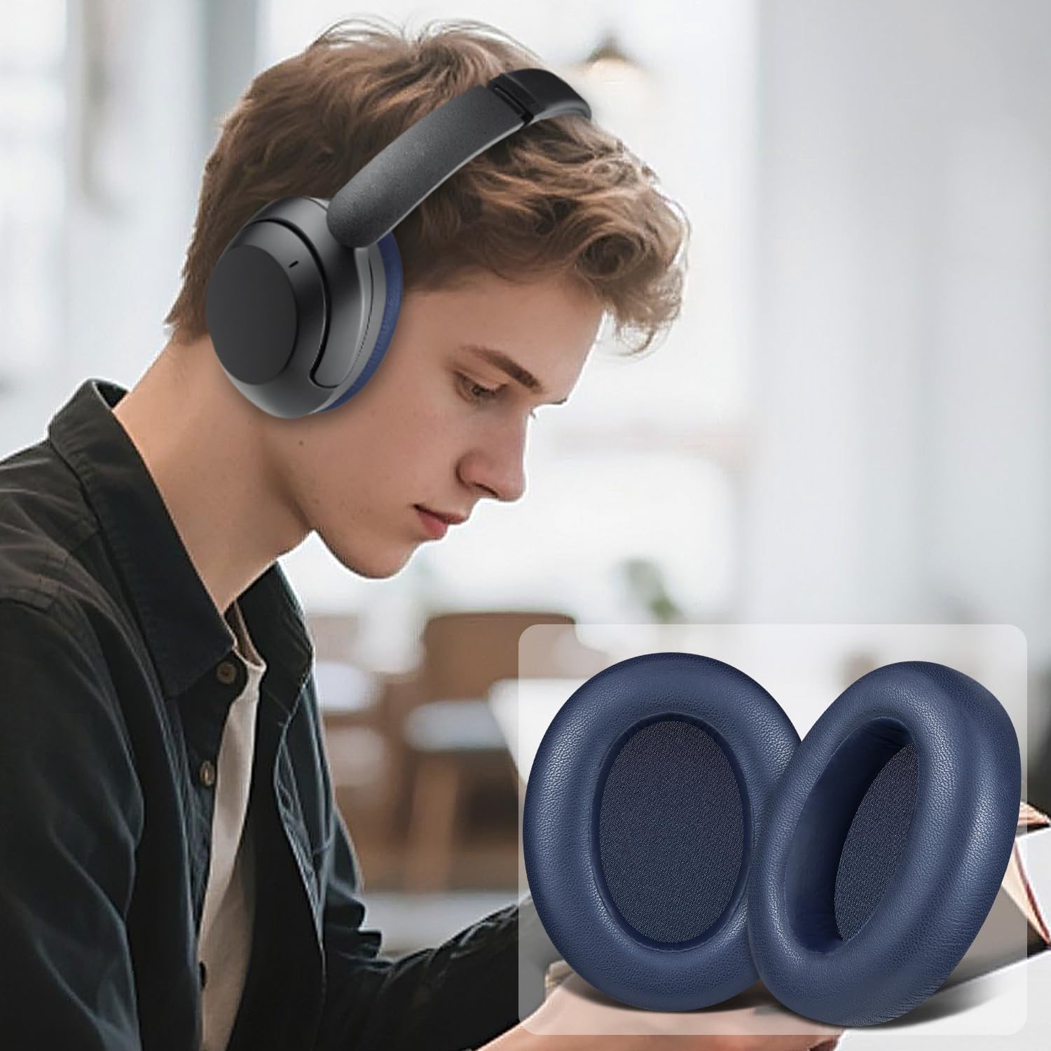 SOULWIT Earpads for Sony WH-XB910N - Lambskin