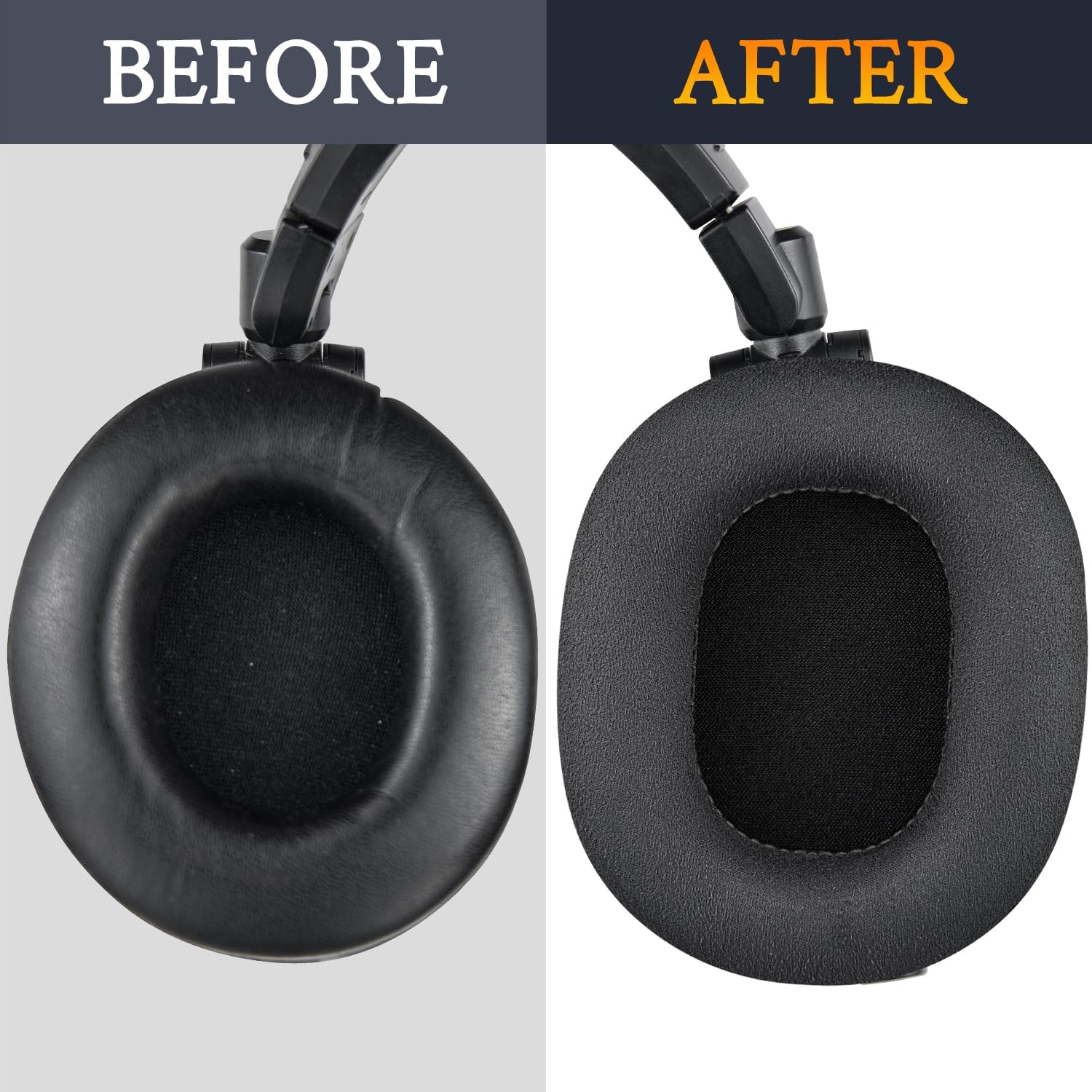 SOULWIT Earpads for Audio-Technica ATH M50, M50X, M50XBT, M50XBT2, M50XSTS, M40x, M30x, M20xBT, M20X, SX1, MSR7 Monitor - Micro Suede