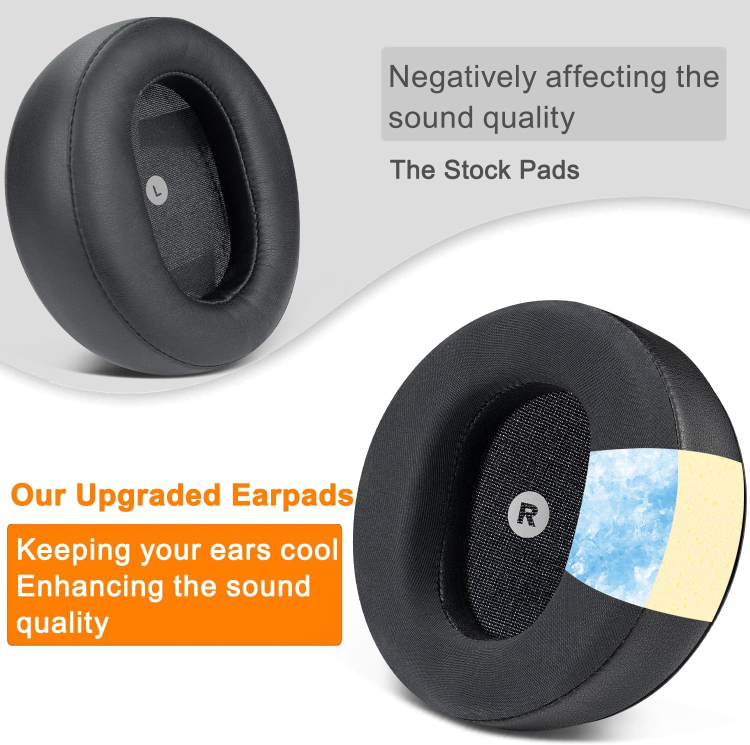 SOULWIT Earpads for Audeze Maxwell - Cooling Gel