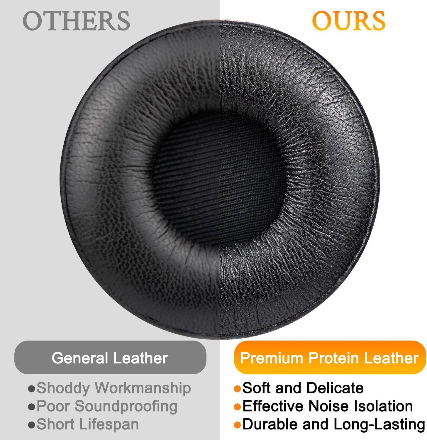SOULWIT Earpads for Jabra Engage 55/65/75 Stereo - Protein Leather