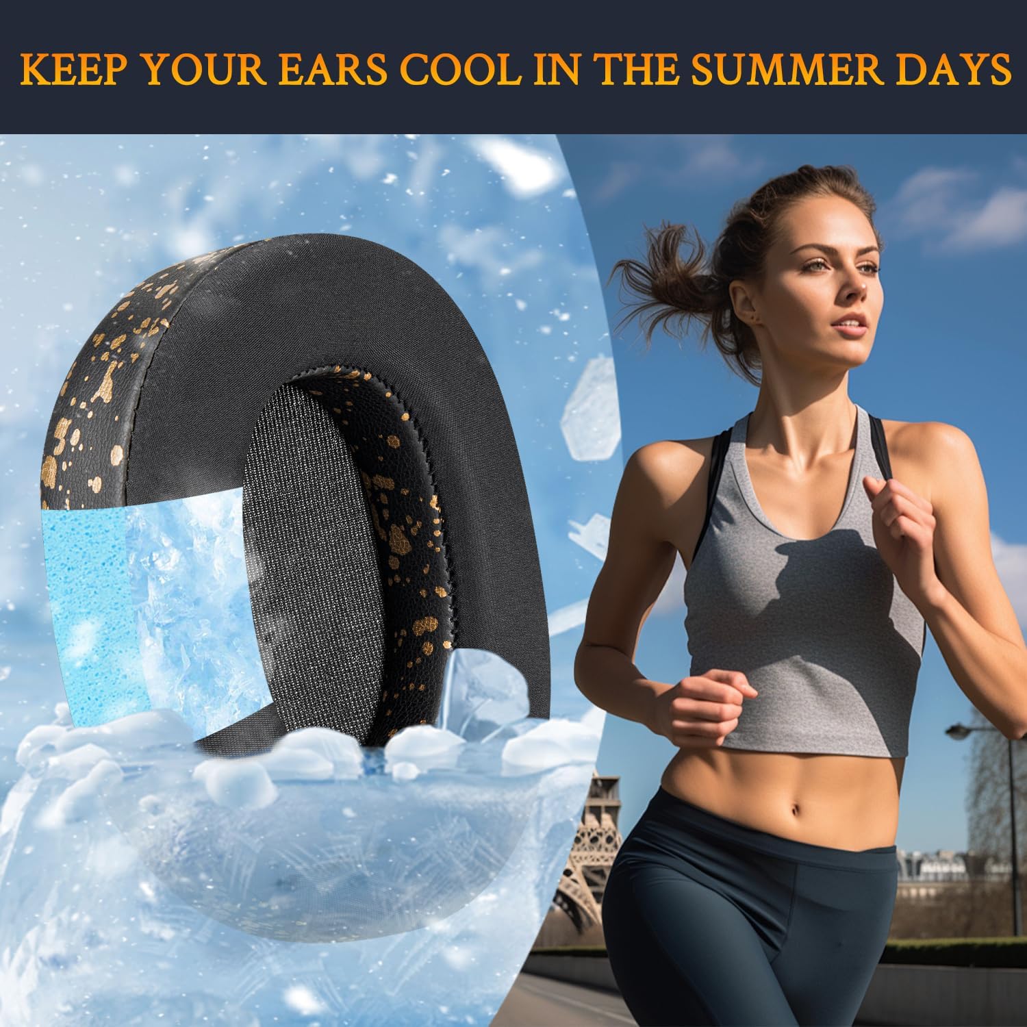 SOULWIT Earpads for SteelSeries Arctis 1/3/5/7/7+/7P/7P+/7X/7X+/9/9X/Pro/Prime - Cooling Gel