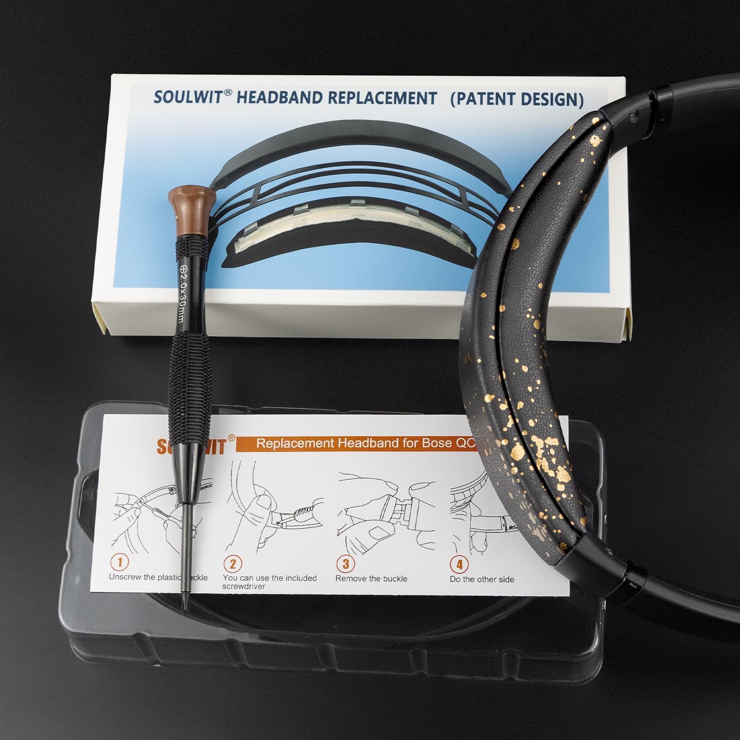 SOULWIT Headband for Bose QuietComfort 35 Series