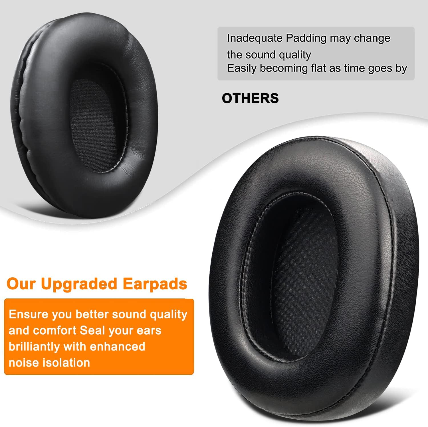 SOULWIT Earpads for Turtle Beach Elite 800, Elite 800X - Protein Leather