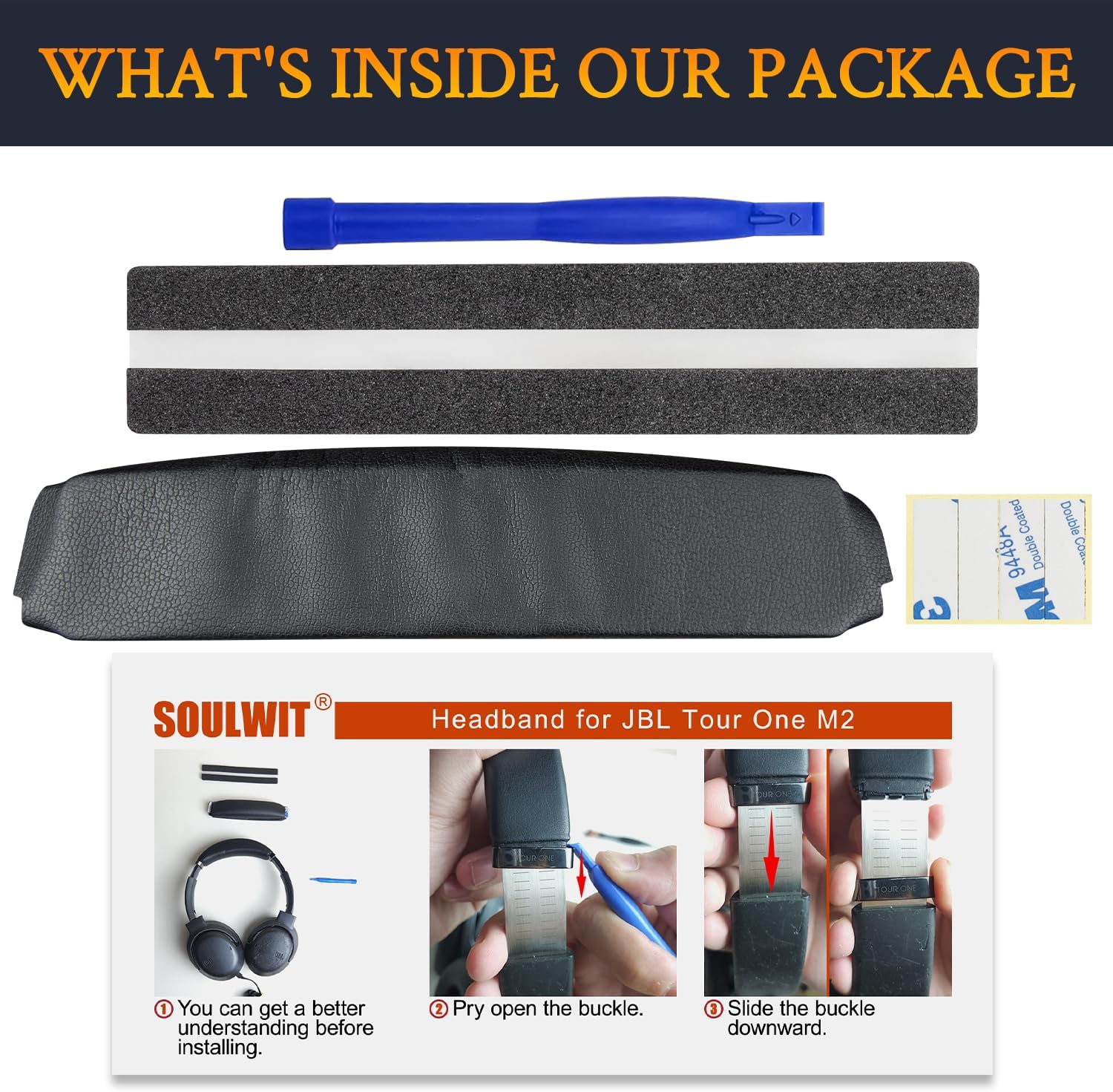 SOULWIT Headband for JBL Tour One, Tour One M2, Tour One M3