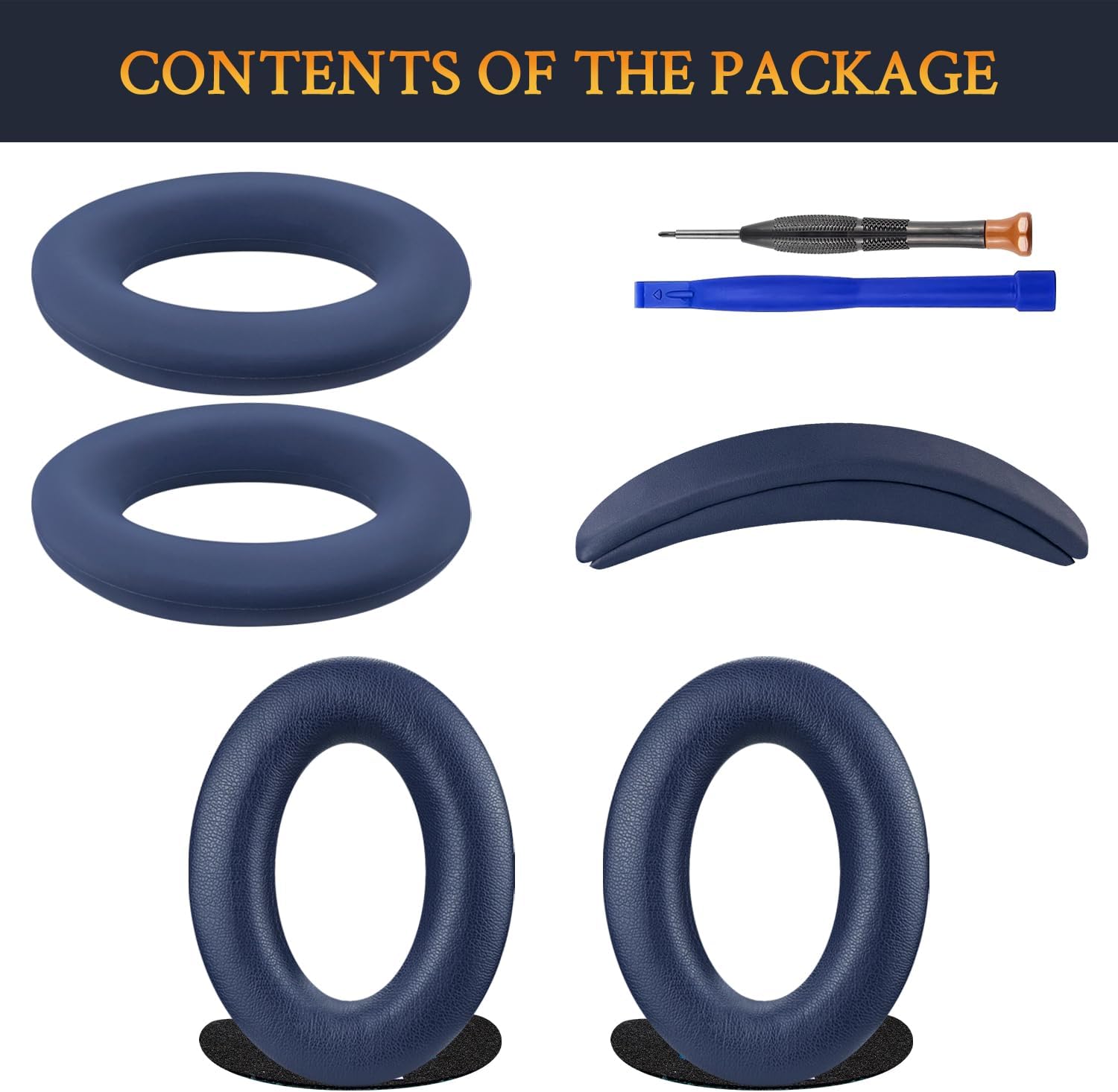 SOULWIT Replacement Kit for Bose QuietComfort 25, Earpads + Headband + Earpads Cover