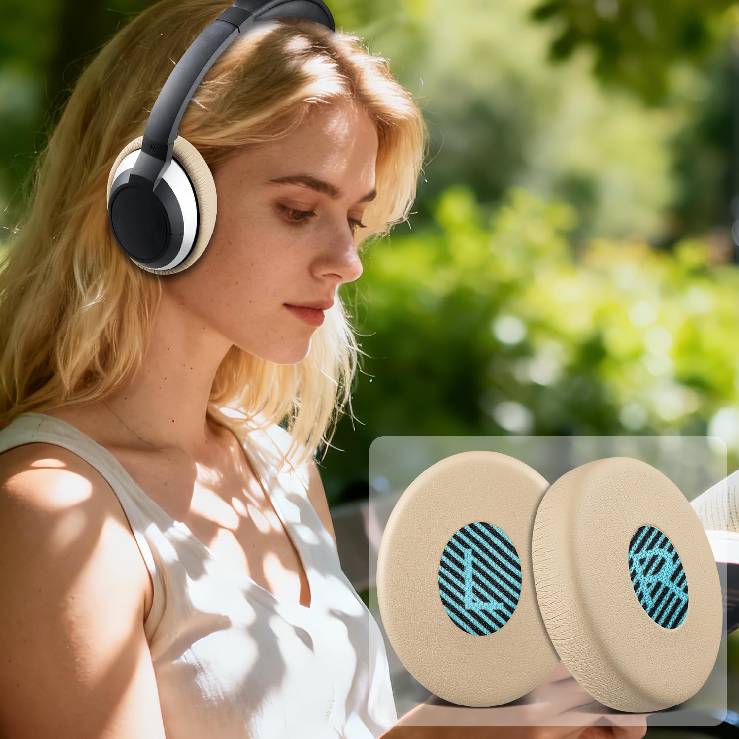 SOULWIT Earpads for Bose On-Ear II (OE2/OE2i) / SoundTrue On-Ear / SoundLink On-Ear - Protein Leather