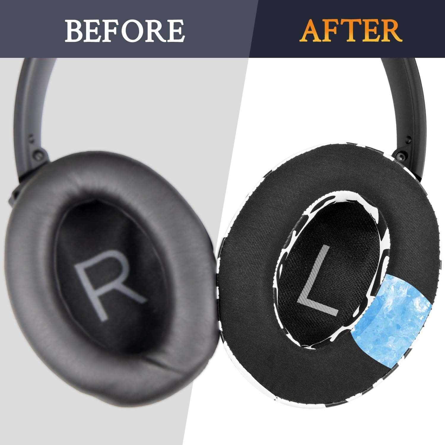 SOULWIT Earpads for Bose QuietComfort 45 Series - Cooling Gel