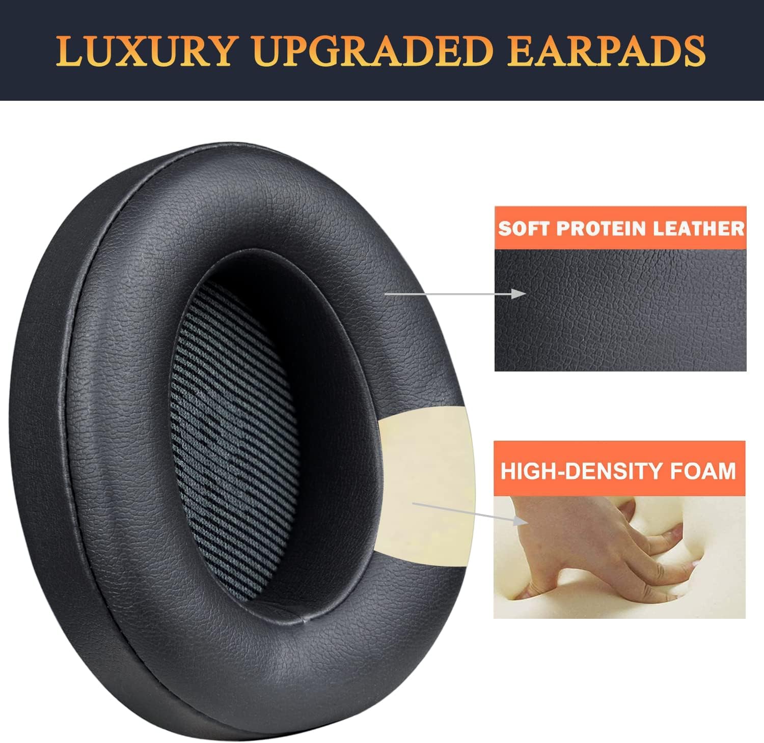 SOULWIT Earpads for JBL Everest 700 (V700BT) - Protein Leather