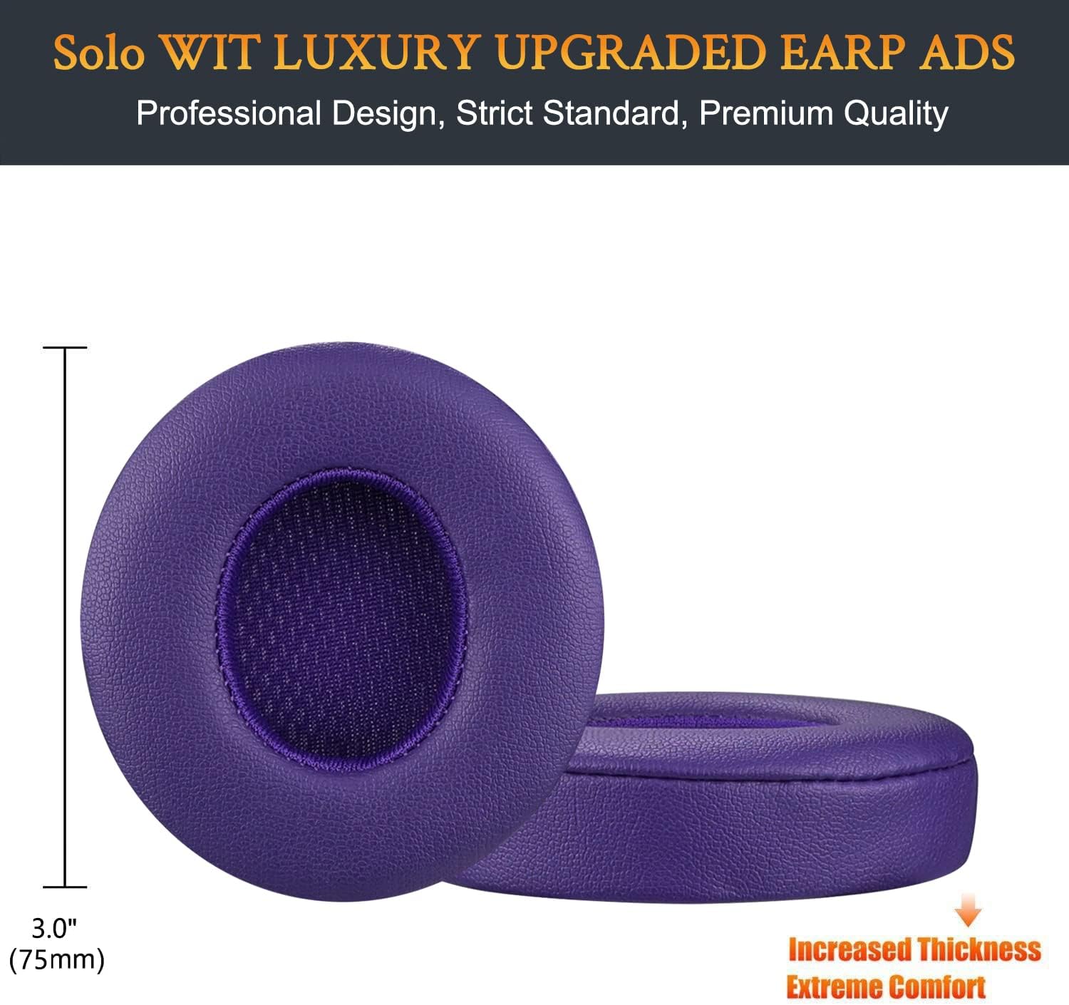 SoloWIT Earpads for Beats Solo 2 & Solo 3 - Protein Leather