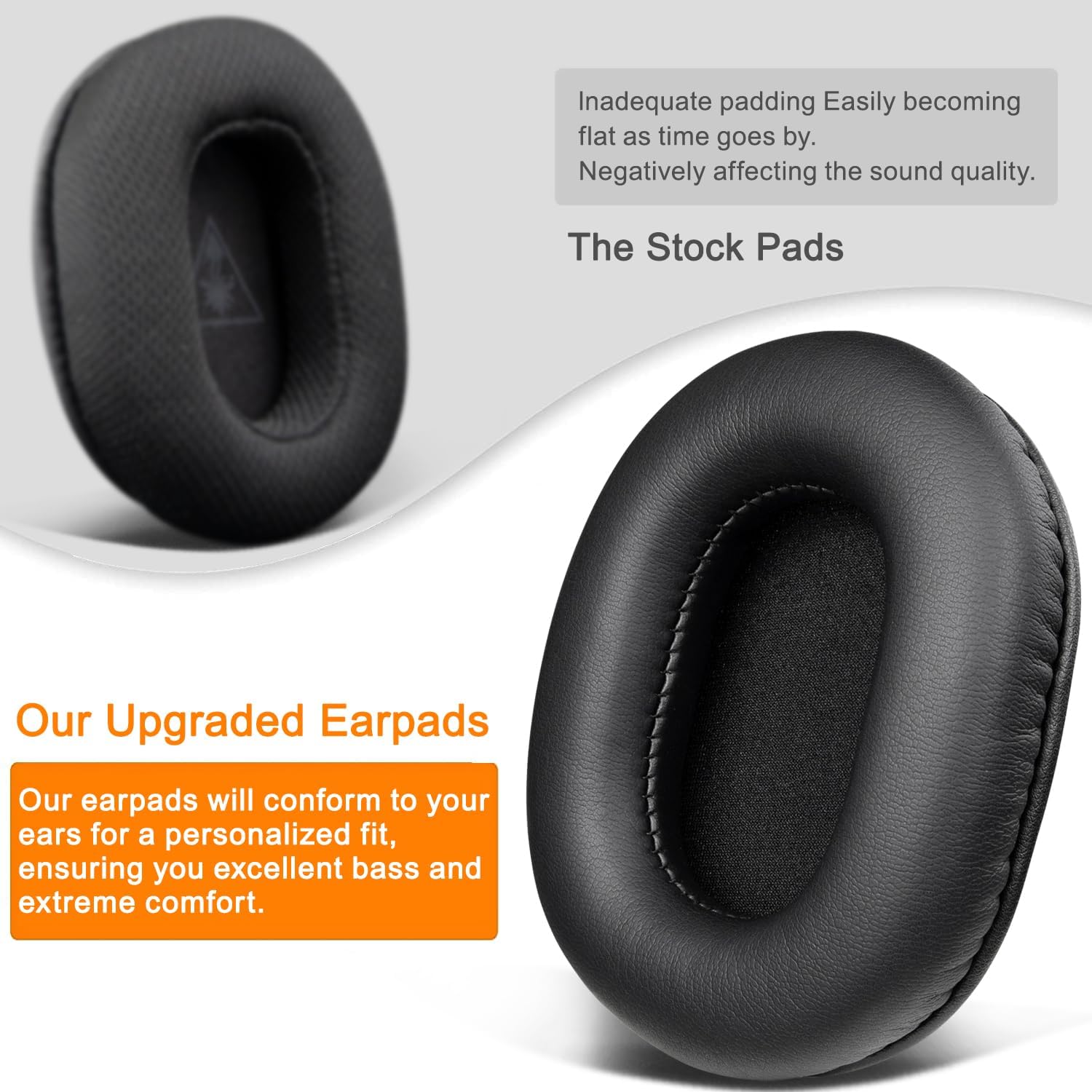 SOULWIT Earpads for Turtle Beach Recon 100, Recon 200, Recon 200 Gen 2, Recon Spark - Protein Leather