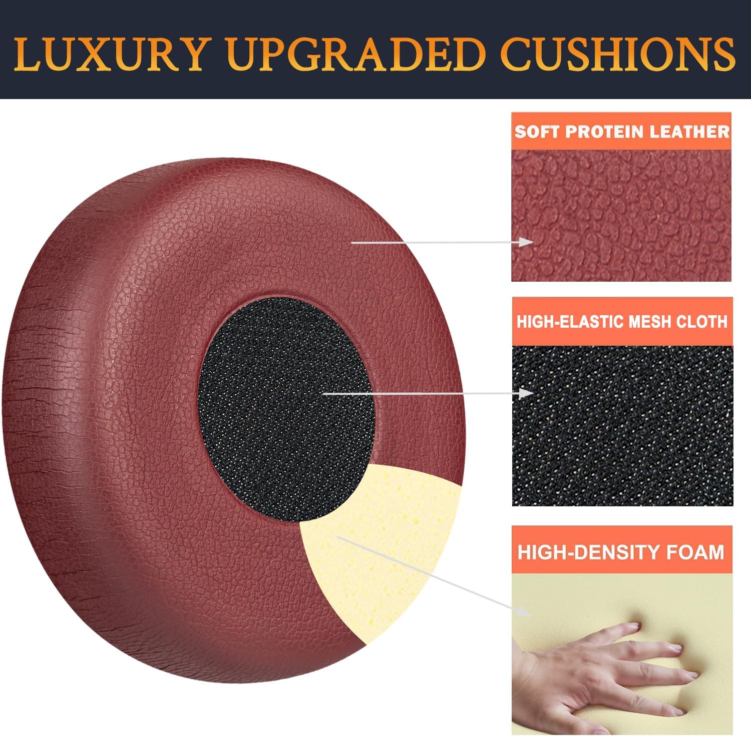 SOULWIT Earpads for Jabra Evolve 65/40/30/20 - Protein Leather