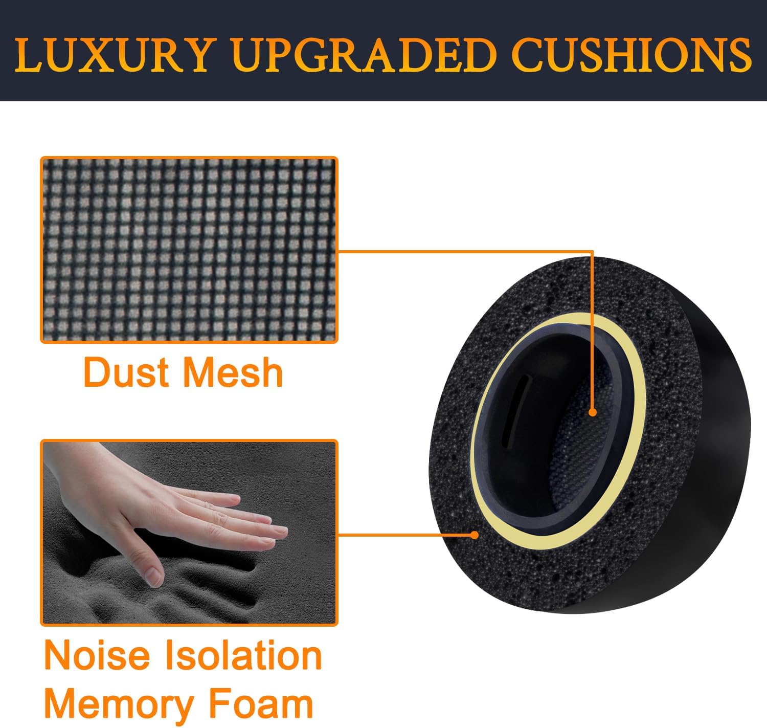 SOULWIT Memory Foam Ear Tips for AirPods Pro 3 - 5 pairs