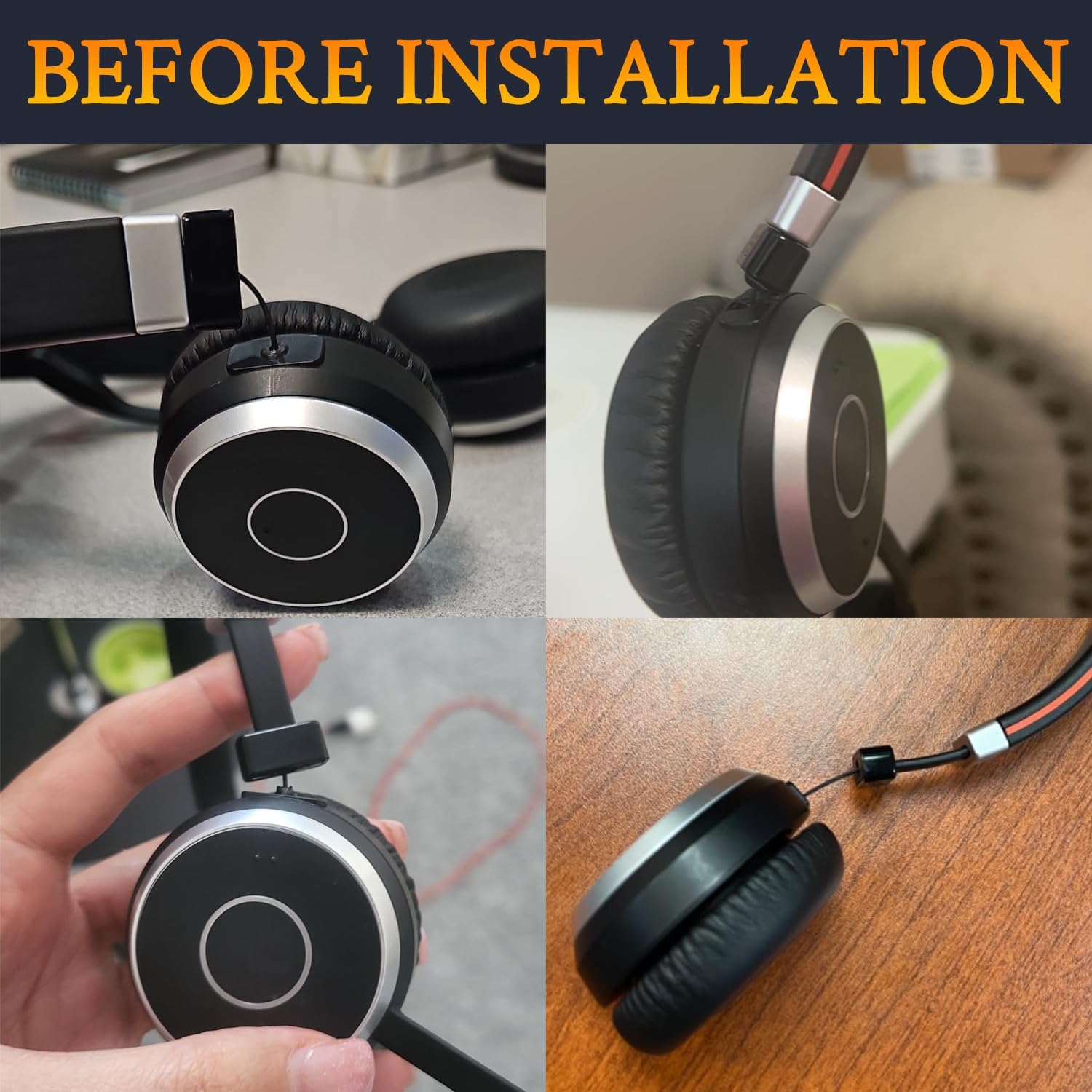 SOULWIT Hinge Swivel Connectors for Jabra Evolve 65/40/30/20