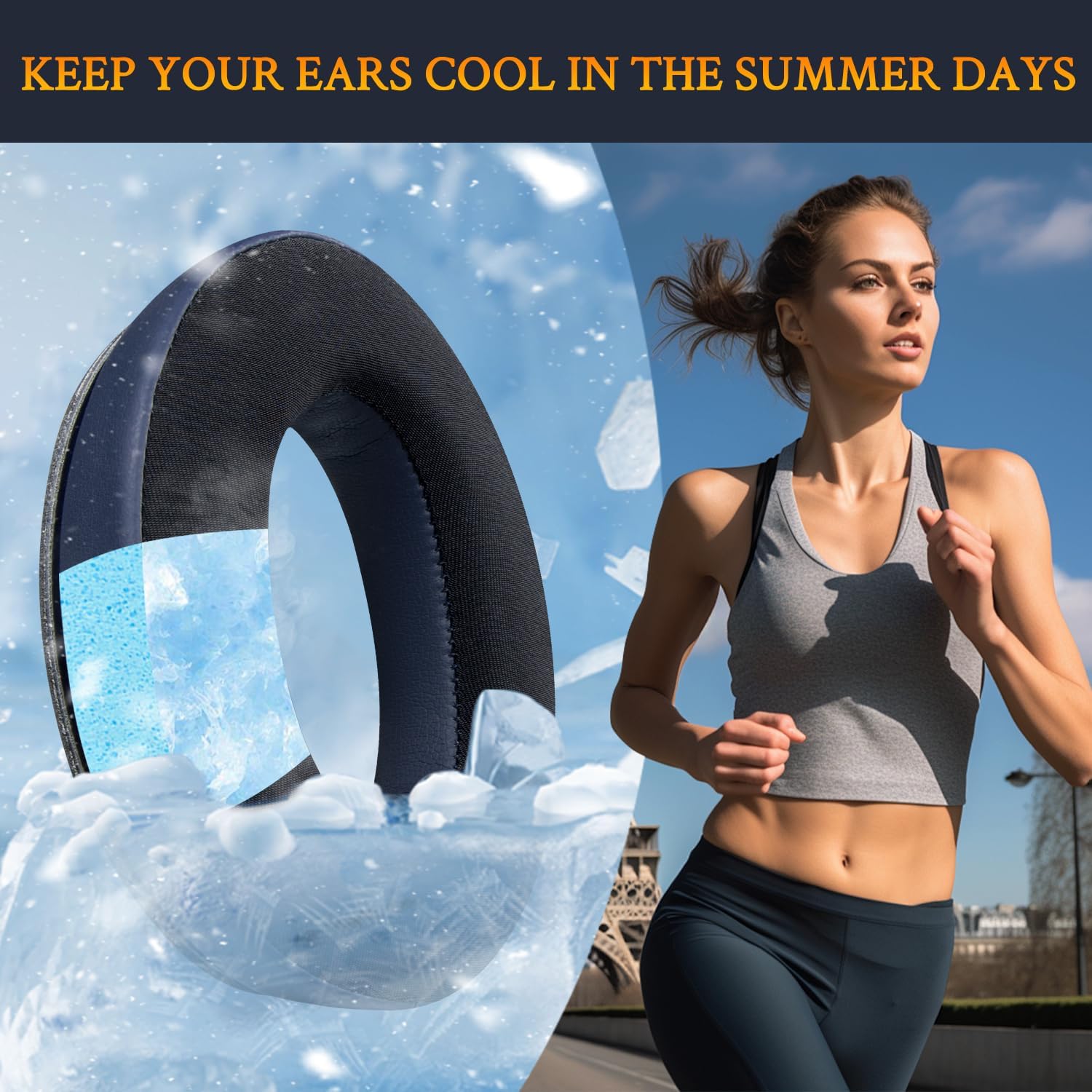 SOULWIT Earpads for Bose QuietComfort 45 Series - Cooling Gel